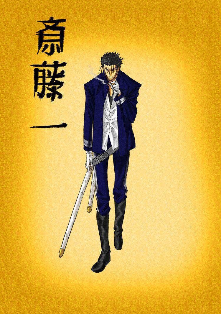 750x1065 Saito Hajime (Watsuki's redesign). Rurouni kenshin, Saito, Samurai