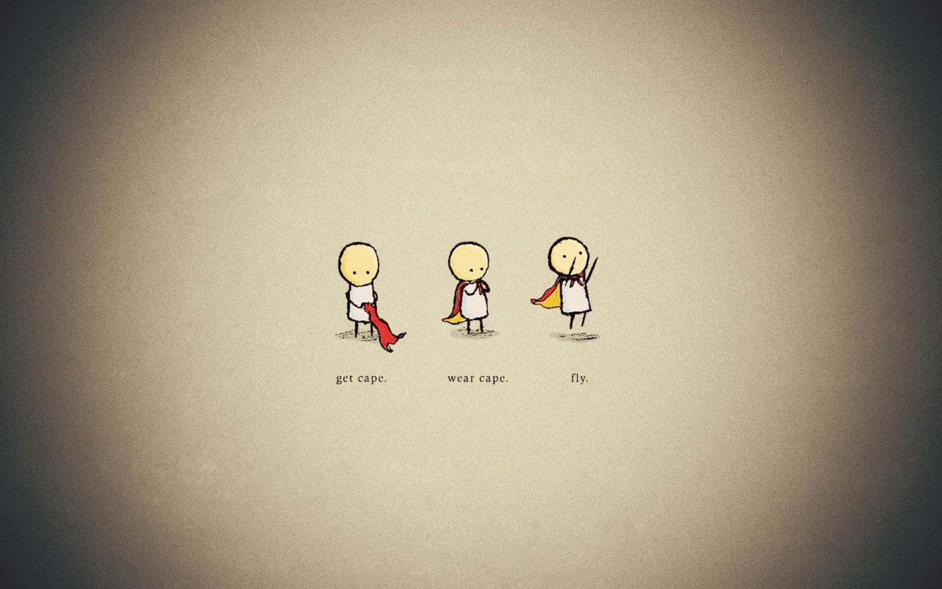 1920x1200 Wallpaper Minimalistic Superheroes Funny Cartoonish Cape • Wallpaper For You