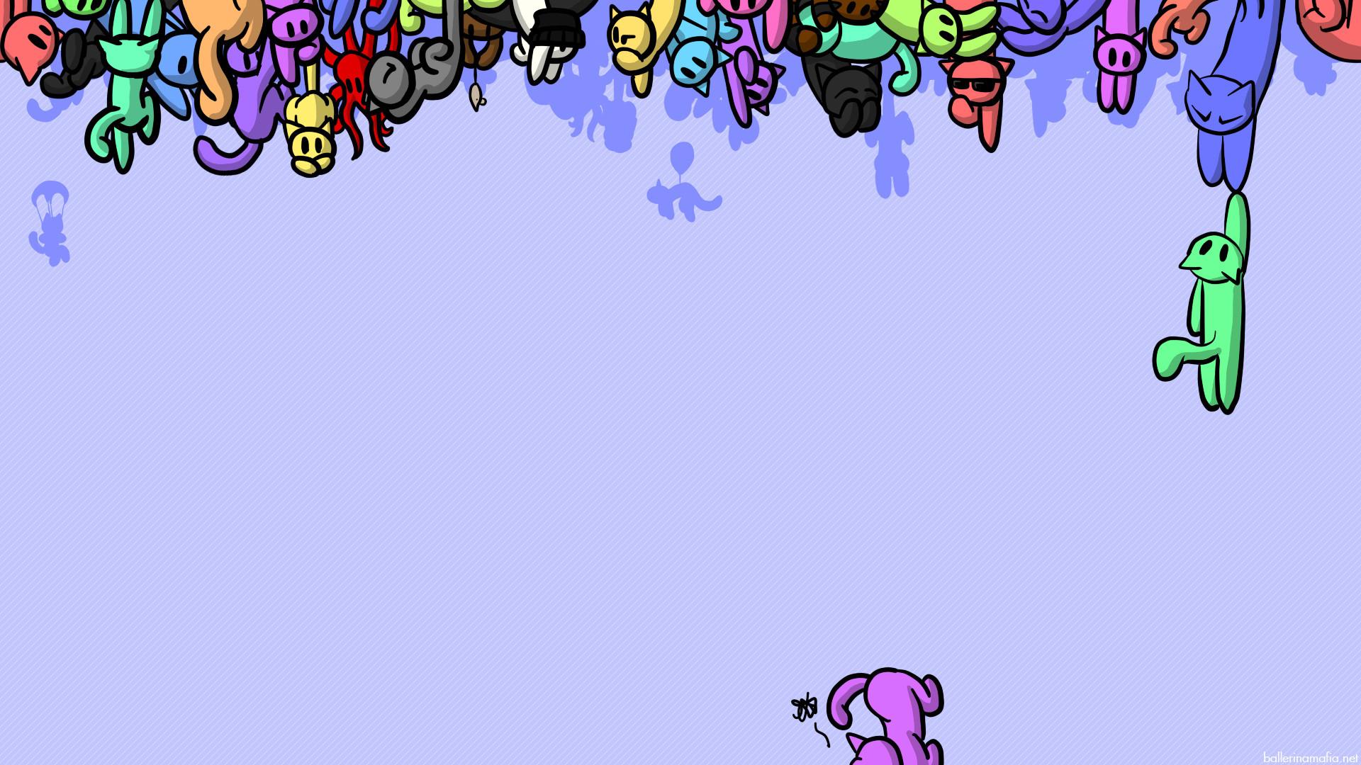 1920x1080 Cute Animated Monster Wallpaper