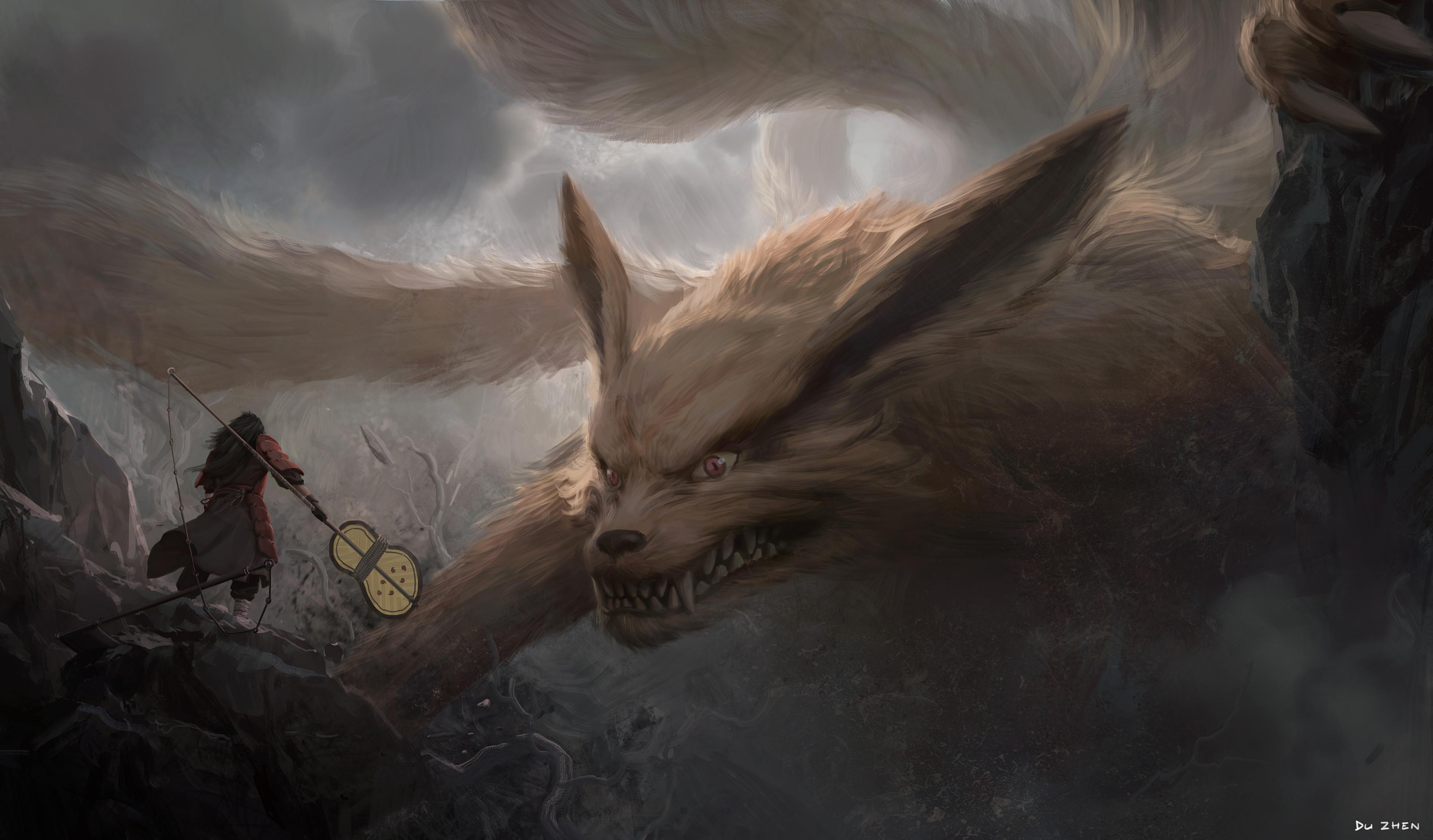 3840x2251 4K Kurama (Naruto) Wallpaper and Background Image