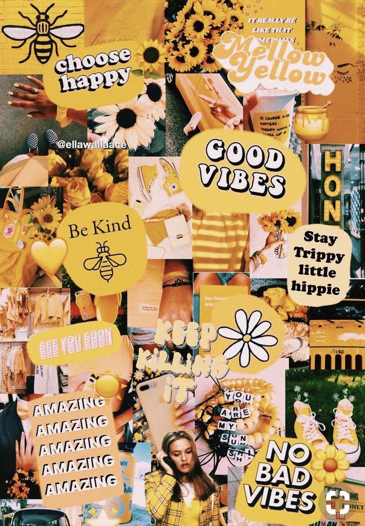 750x1080 Yellow Choose Happy Wallpaper