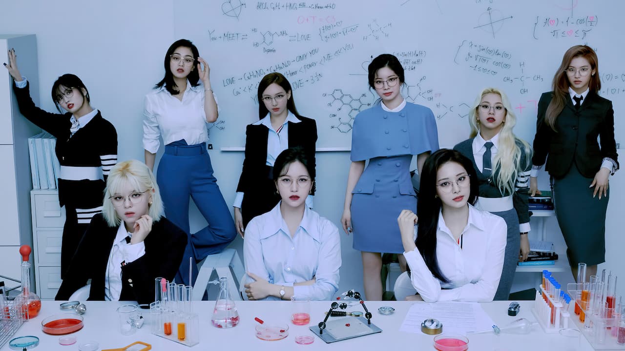 1280x720 TWICE Formula of Love Group Photo PC DeskK Wallpaper free Download