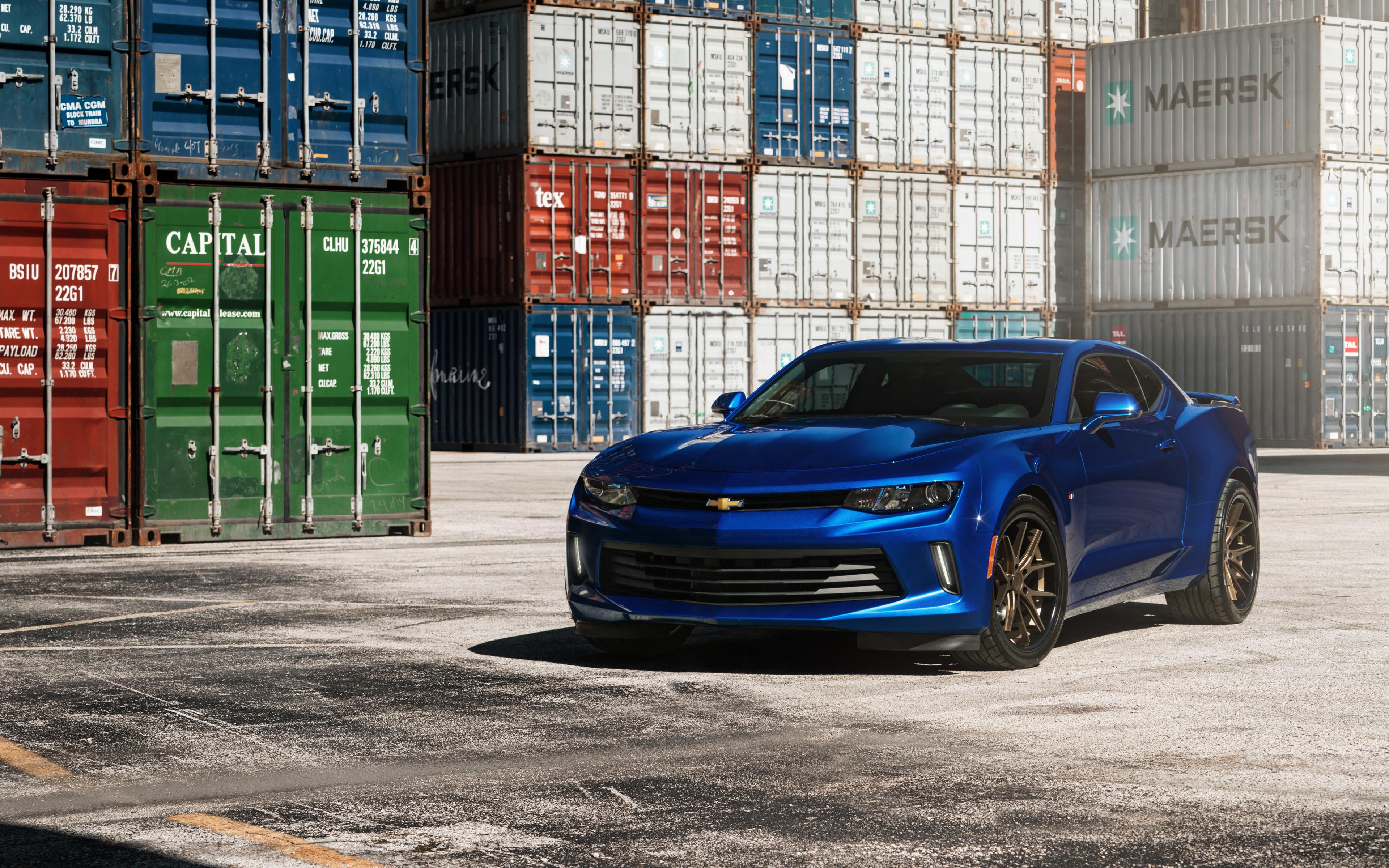 3840x2400 Wallpaper 4k Chevrolet Camaro Ferrada wheels 5K Wallpaper