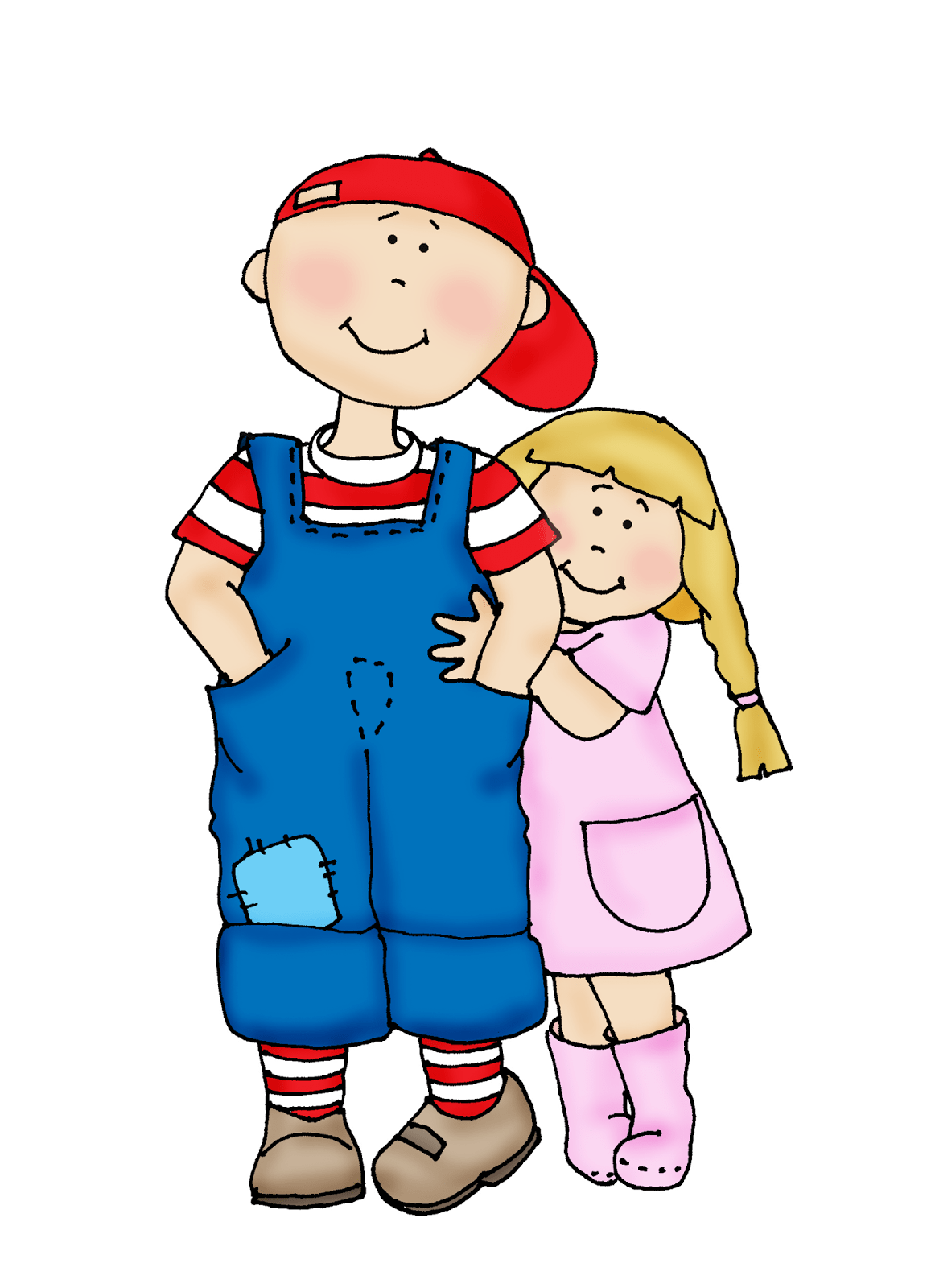 1157x1600 Brother and Sisterly Love. Sisters drawing, Cartoon clip art, Digi stamps