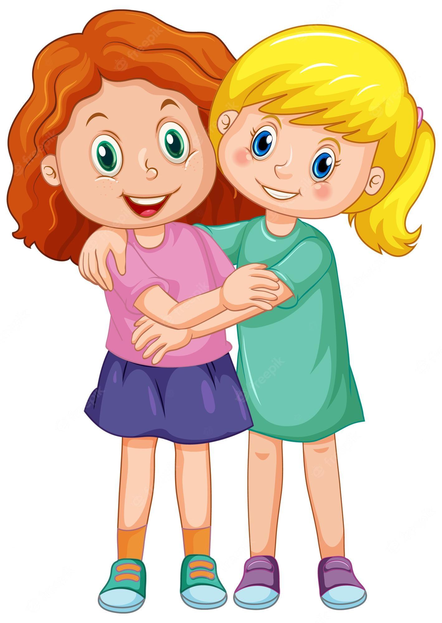 1419x2000 Two sisters Vectors & Illustrations for Free Download