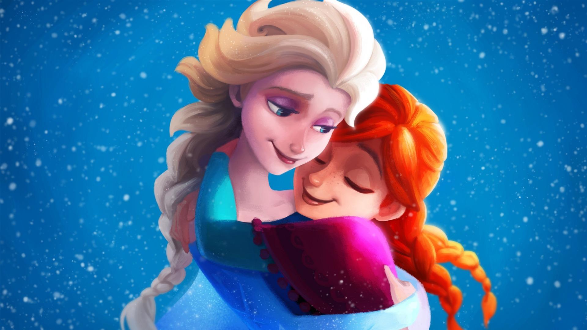 1920x1080 Frozen Sister Elsa AnnaHigh Quality Wallpaper
