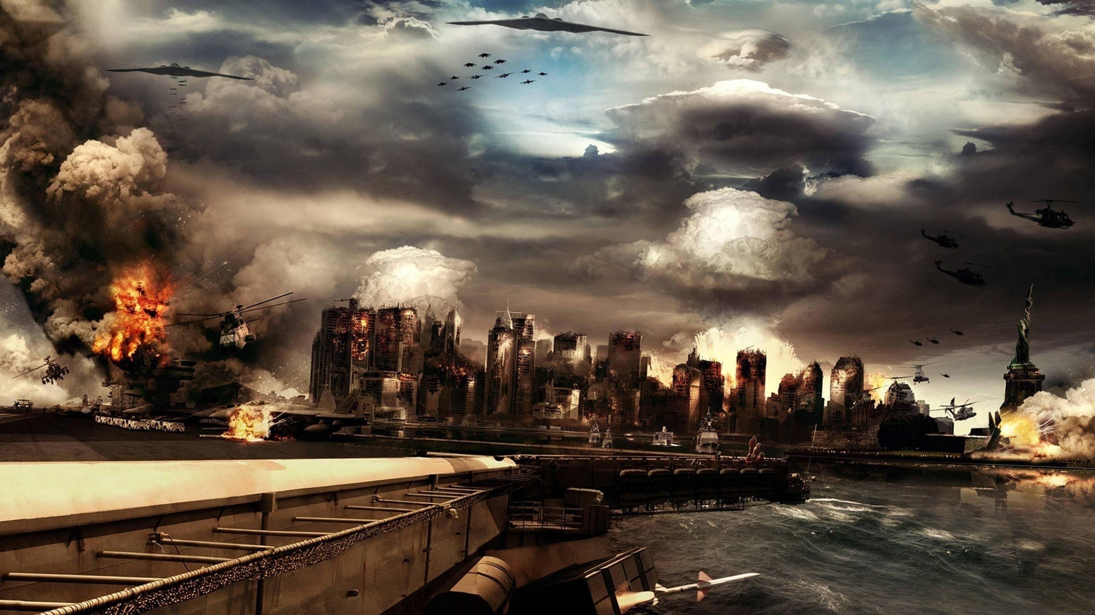 3840x2160 war, america, attack 8K Wallpaper, HD Fantasy 4K Wallpaper, Image, Photo and Background