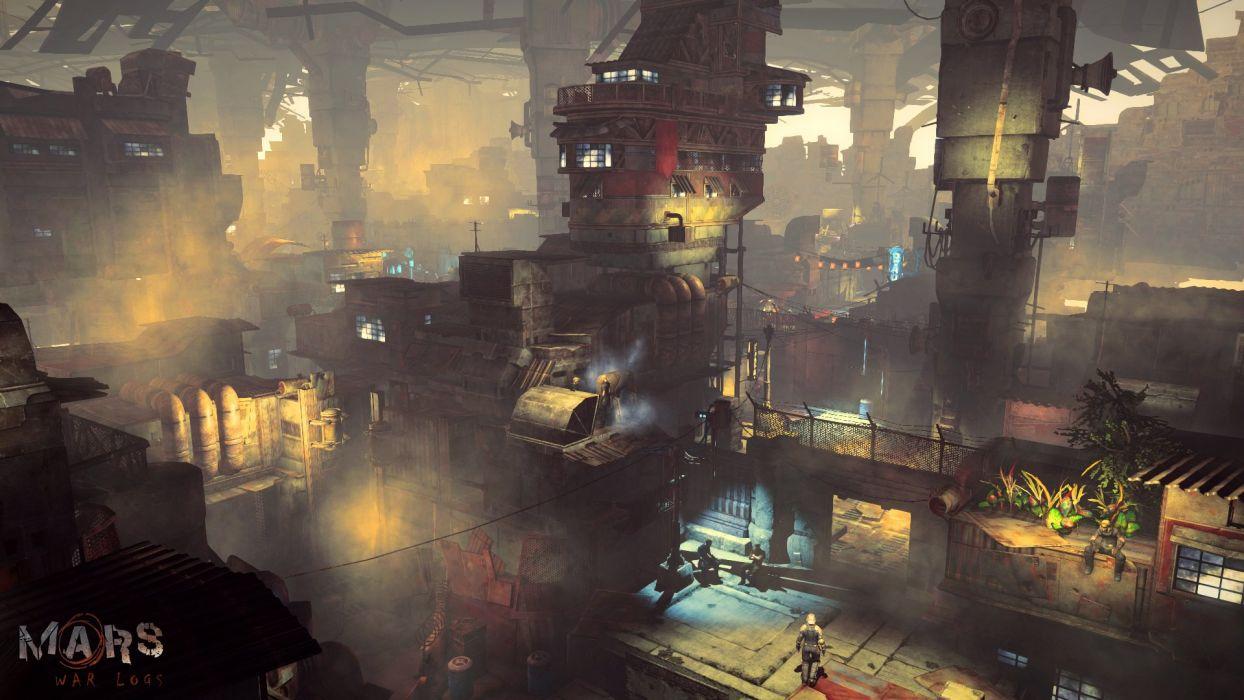 1244x700 MARS WAR LOGS Sci Fi Cyberpunk Futuristic City Wallpaperx1080
