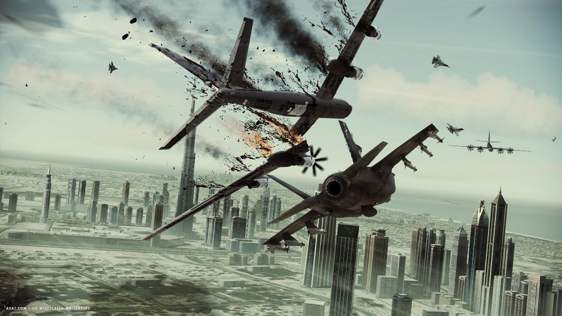 1920x1080 ace combat assault horizon game planes city war HD widescreen wallpaper / games background