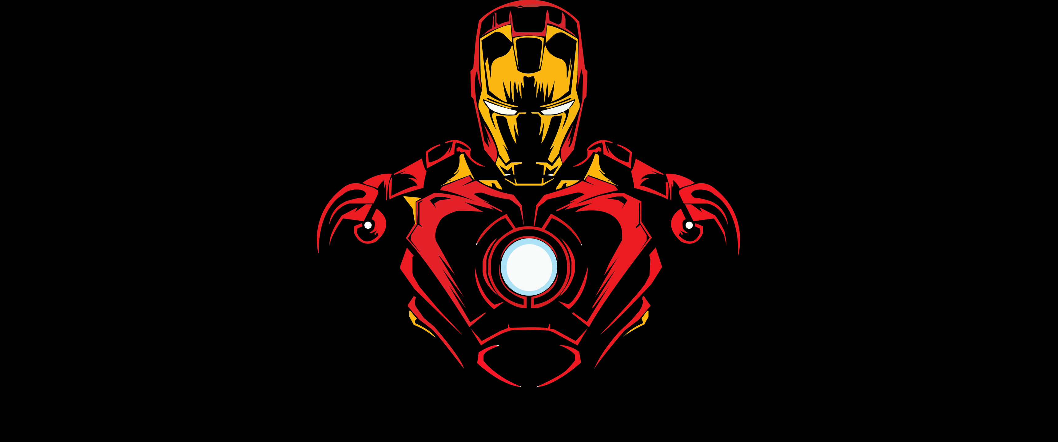 3440x1440 Iron Man Wallpaper 4K, Marvel Superheroes, AMOLED, Pitch Black, Graphics CGI