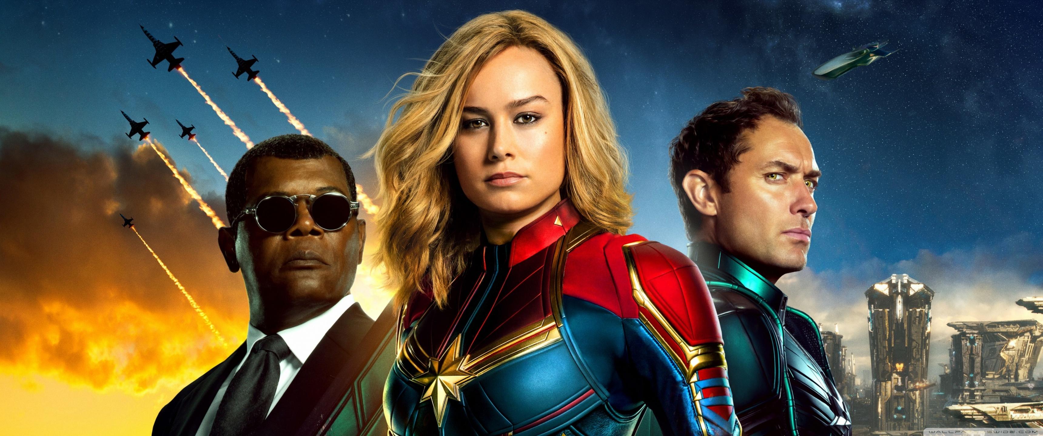 3440x1440 Captain Marvel 2019 Ultra HD Desktop Background Wallpaper for : Widescreen & UltraWide Desktop & Laptop : Multi Display, Dual Monitor : Tablet
