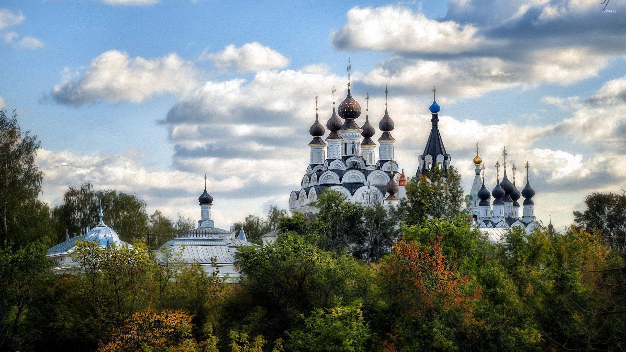 2560x1440 Orthodox Church Wallpaper