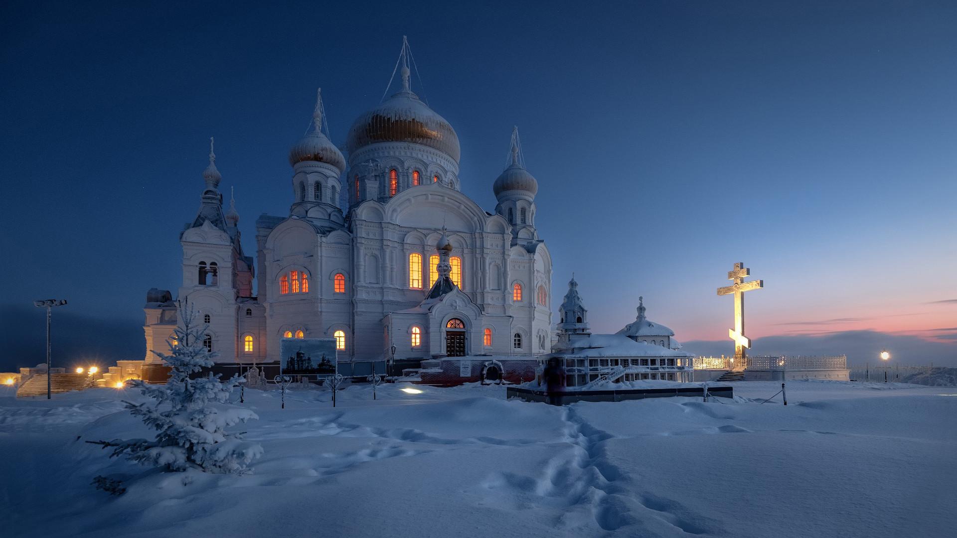 1920x1080 Dome Monastery Russia Temple in Winter Wallpaper, HD City 4K Wallpaper, Image, Photo and Background