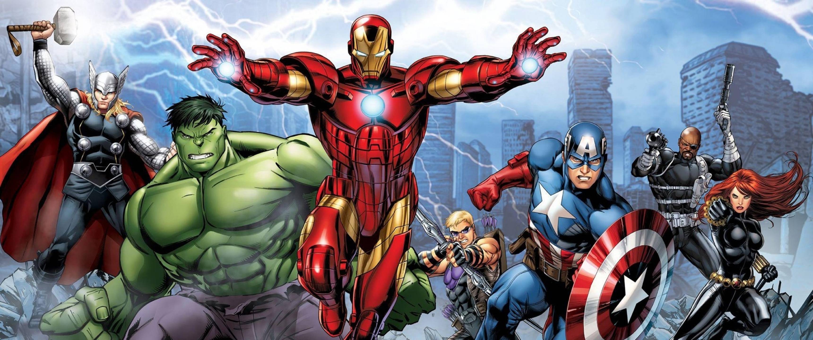 3440x1440 Marvel's Avengers Assemble Comic 3440x1440 Resolution Wallpaper, HD Superheroes 4K Wallpaper, Image, Photo and Background