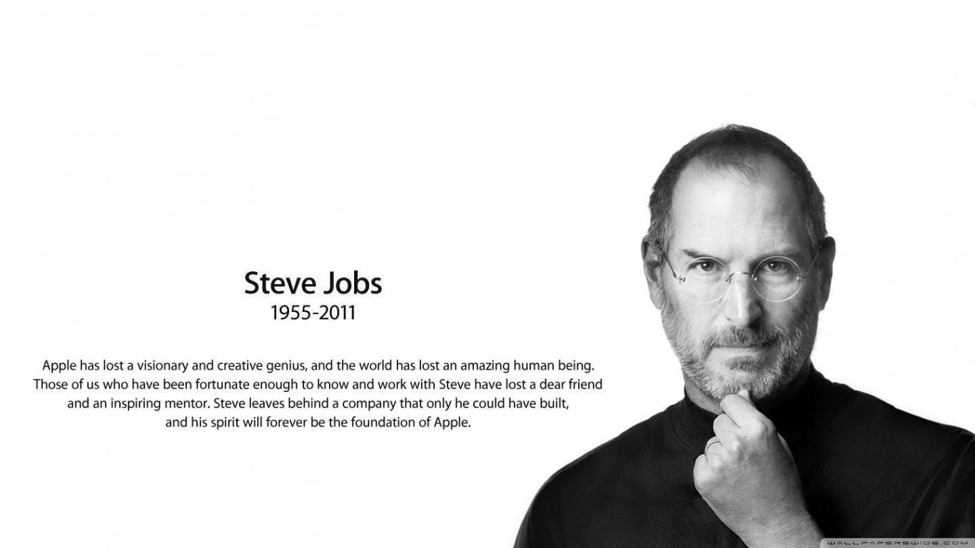 1366x768 Steve Jobs Ultra HD Desktop Background Wallpaper for 4K UHD TV : Tablet