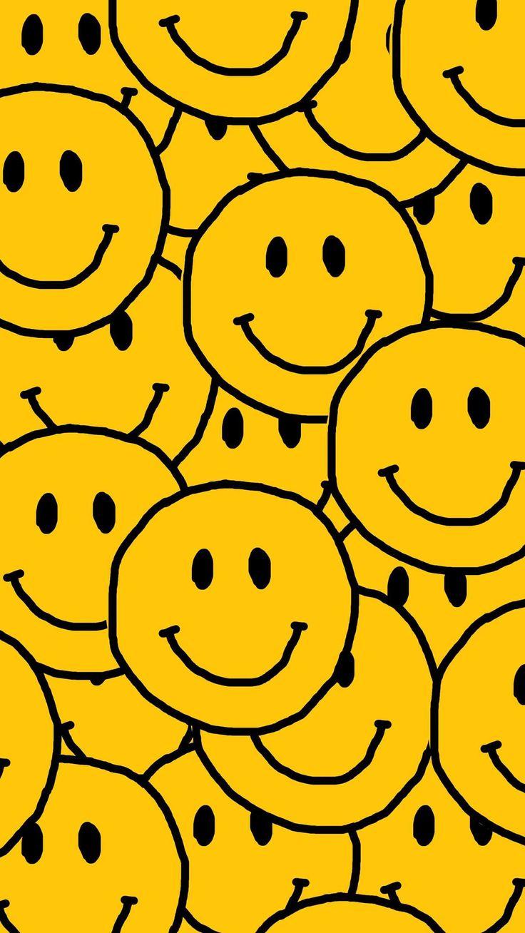 736x1308 Smiley Face Wallpaper Discover more Always Smile, Be Happy, Happy, Happy Face, Smile wallpaper.. Hippie wallpaper, Cute patterns wallpaper, Edgy wallpaper