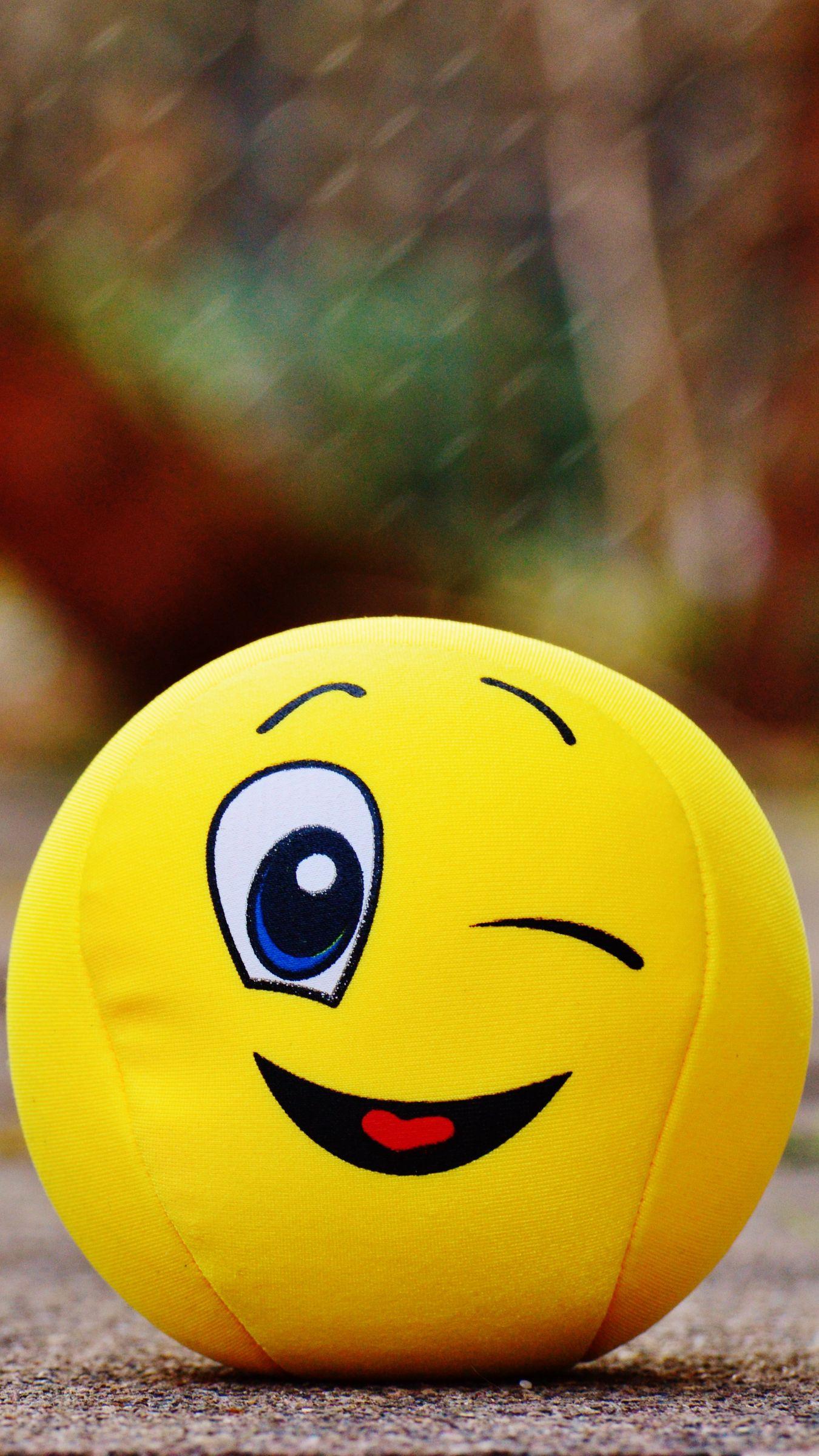 1350x2400 Download wallpaper 1350x2400 ball, smile, happy, toy iphone 8+/7+/6s+/for parallax HD background