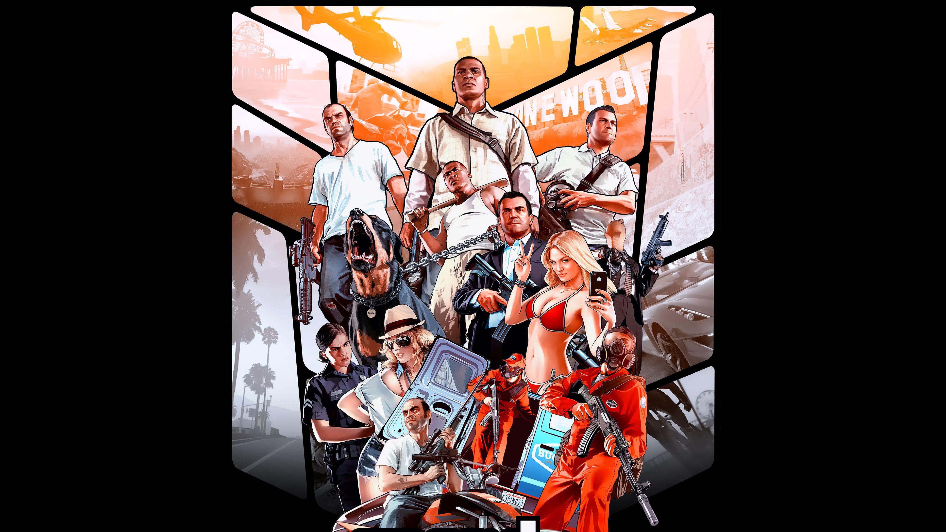 3840x2160 4k Gta 5 Poster iPad Pro Retina Display HD 4k Wallpaper