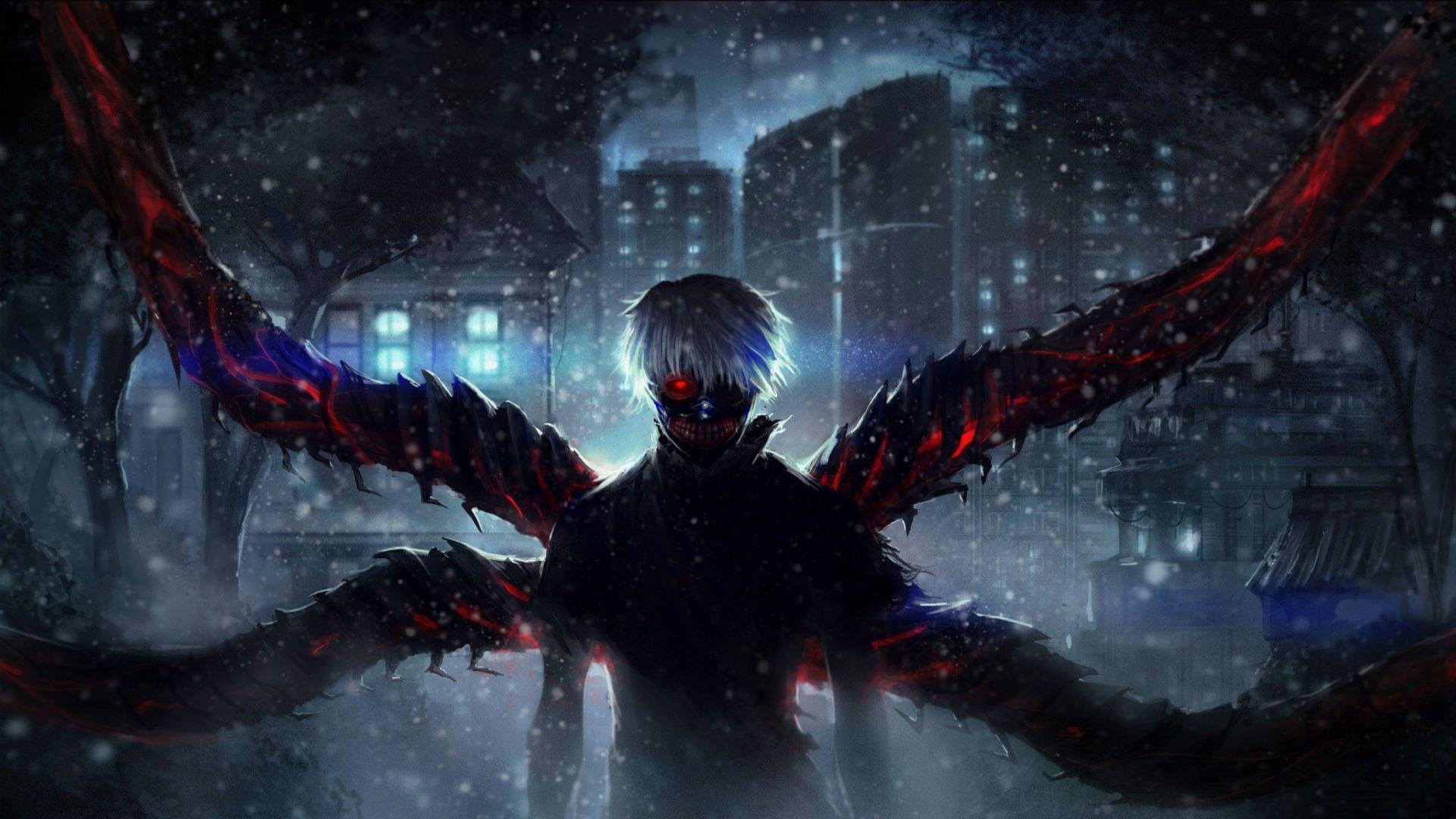 1920x1080 Desktop Wallpaper Kaneki Ken, Anime Boy, Dark, HD Image, Picture, Background, 4g62ja