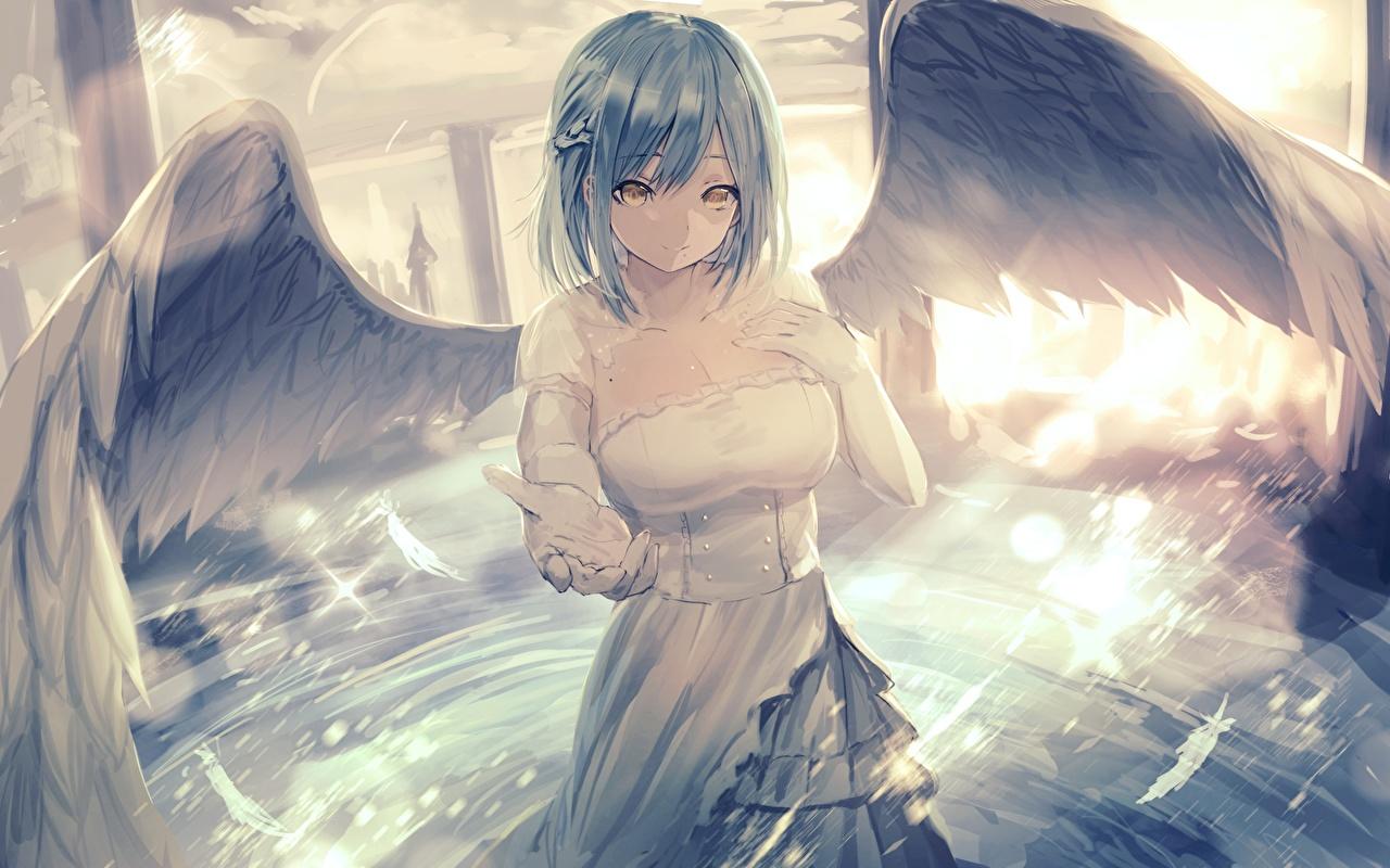1280x800 Desktop Wallpaper Wings by Moira Nijisanji Anime Girls Fantasy
