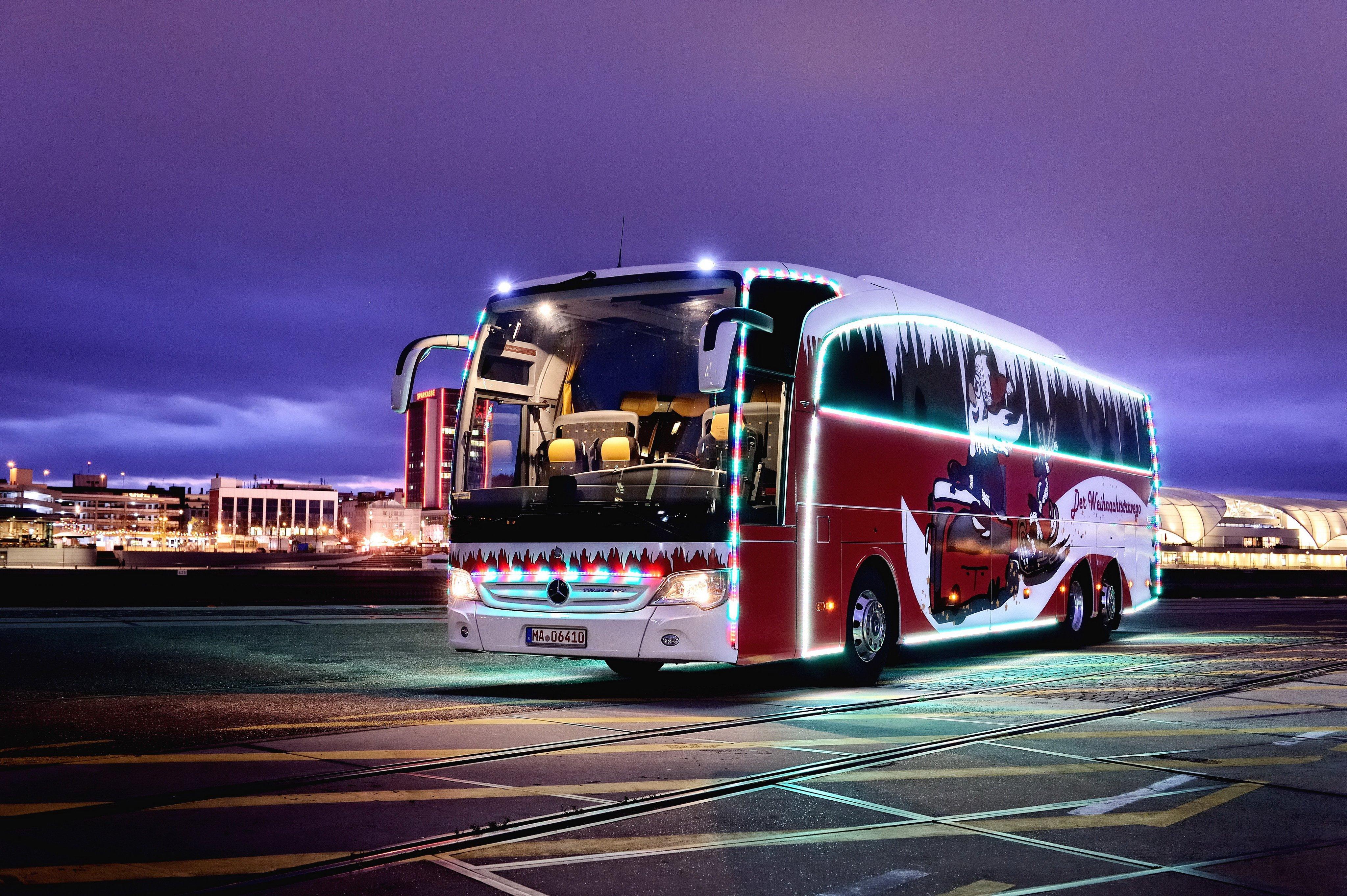4096x2726 Mercedes, Benz, Travego, M, O Bus, Semi, Tractor, Transport Wallpaper HD / Desktop and Mobile Background