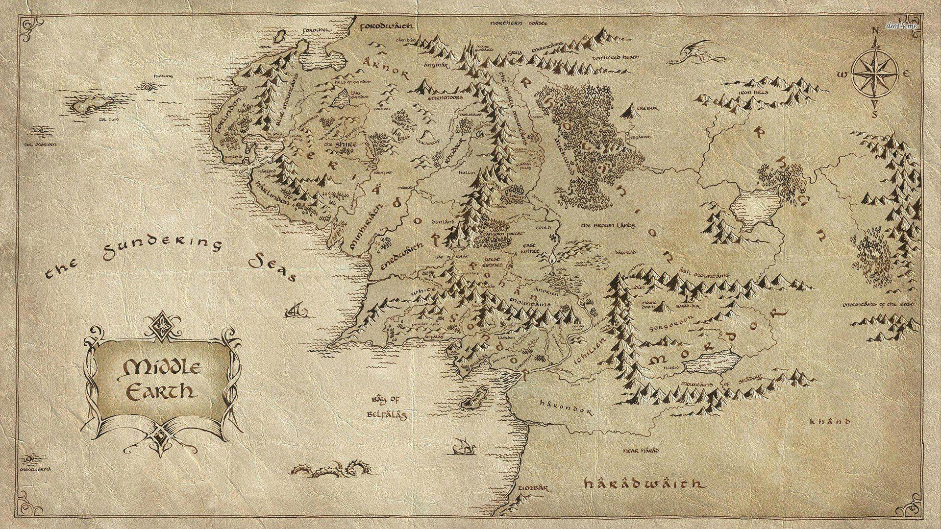 1920x1080 Image result for middle earth map. In a hole in the ground