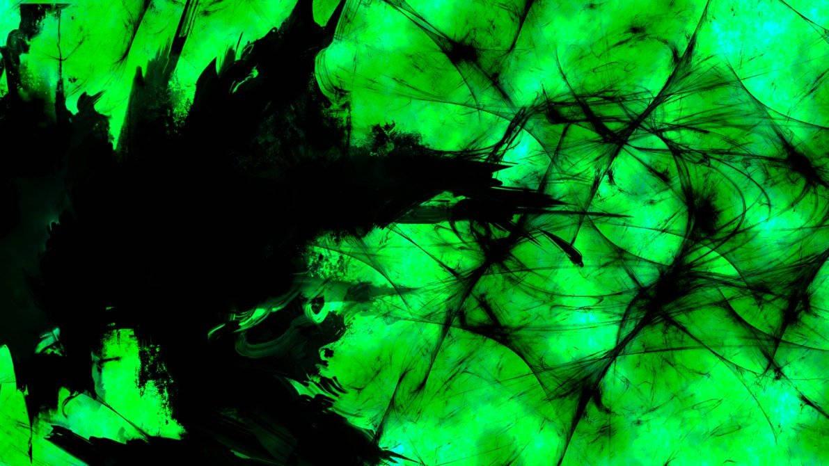 1191x670 Download Neon Green Abstract Wallpaper