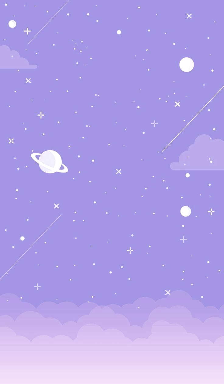 736x1258 Aesthetic Purple Galaxy Wallpaper
