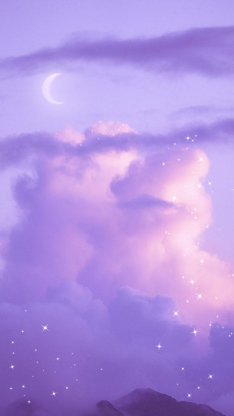 800x1422 Cute Purple Wallpaper