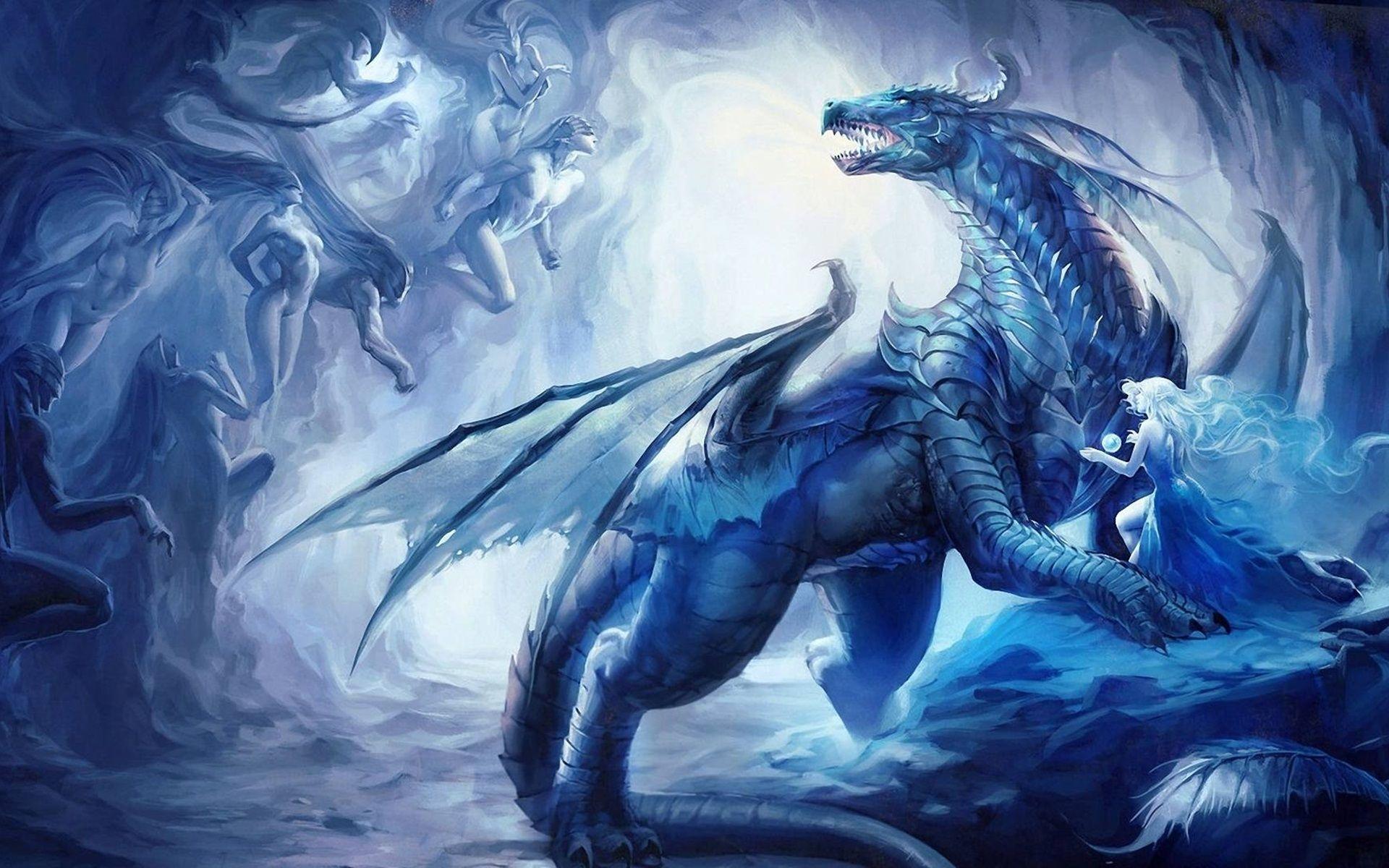 1920x1200 Electric Dragons Wallpaper