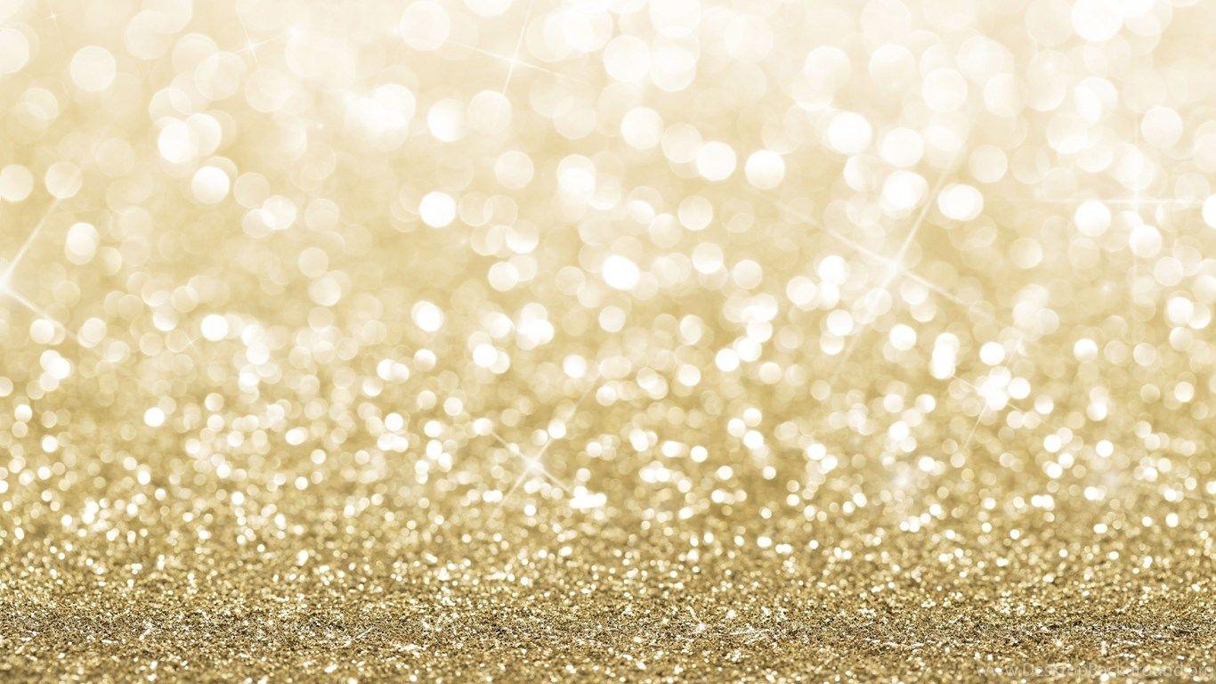 1366x768 Gold And White Glitter Wallpaper Desktop Background