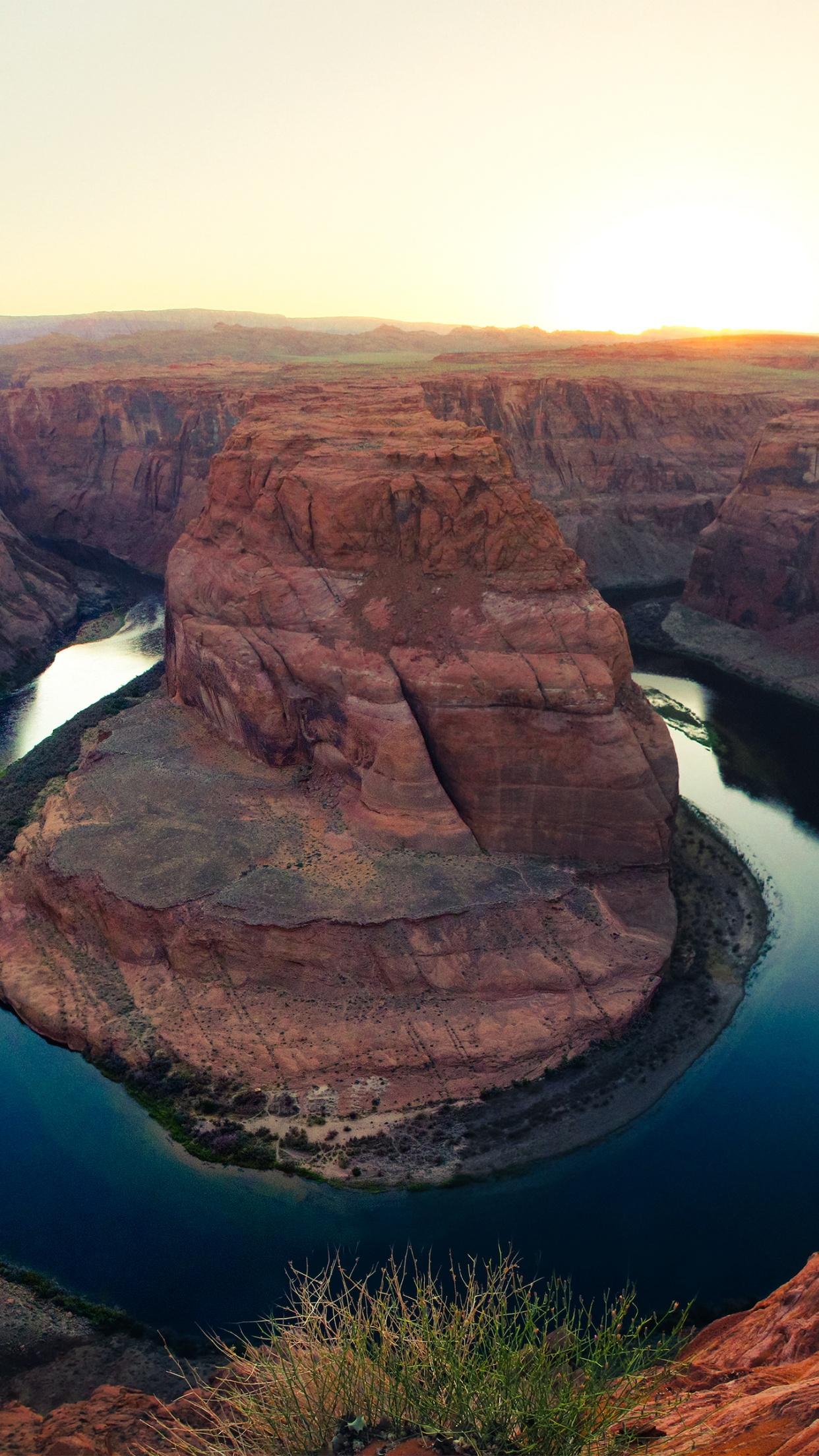 1242x2208 Horseshoe Bend Wallpaper 4K, Page, Arizona, Colorado River, Grand Canyon, Nature