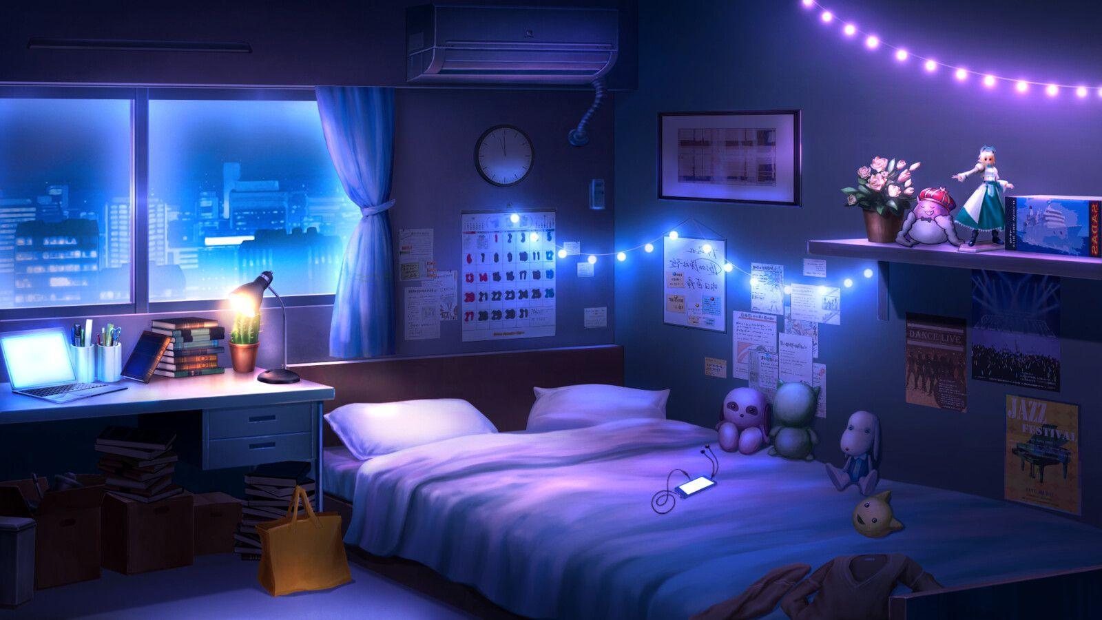 Tải ngay 1000+ Cute bedroom background anime độ phân giải cao