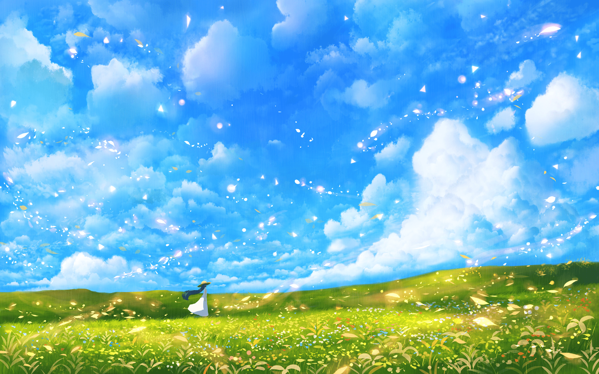 1920x1200 Original Wallpaper Background Image. #girl #anime If you enjoy. Pls follow me. Thanks <3. Scenery background, Anime scenery, Landscape wallpaper