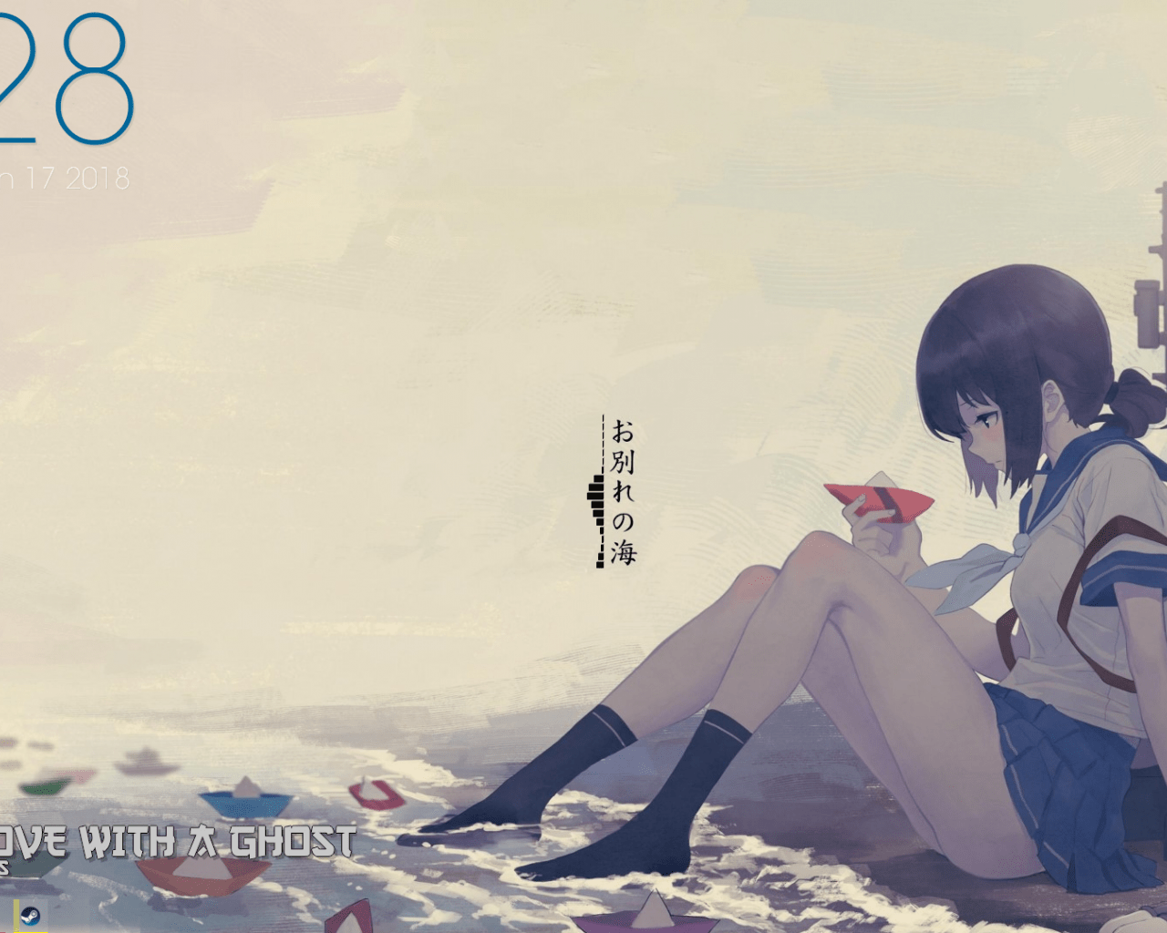 1280x1024 Anime Lofi Scifi Wallpaper