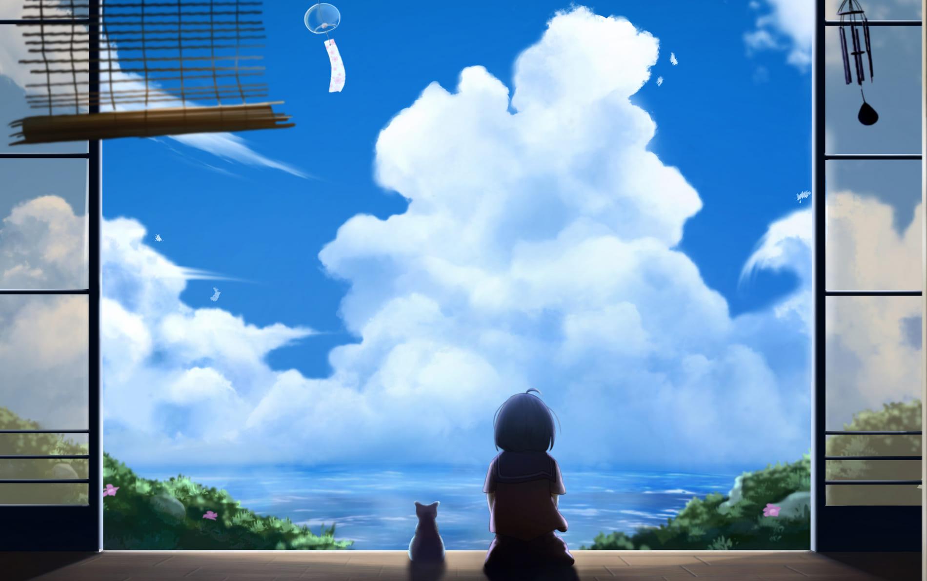 1900x1192 Anime Sky Image Image, background