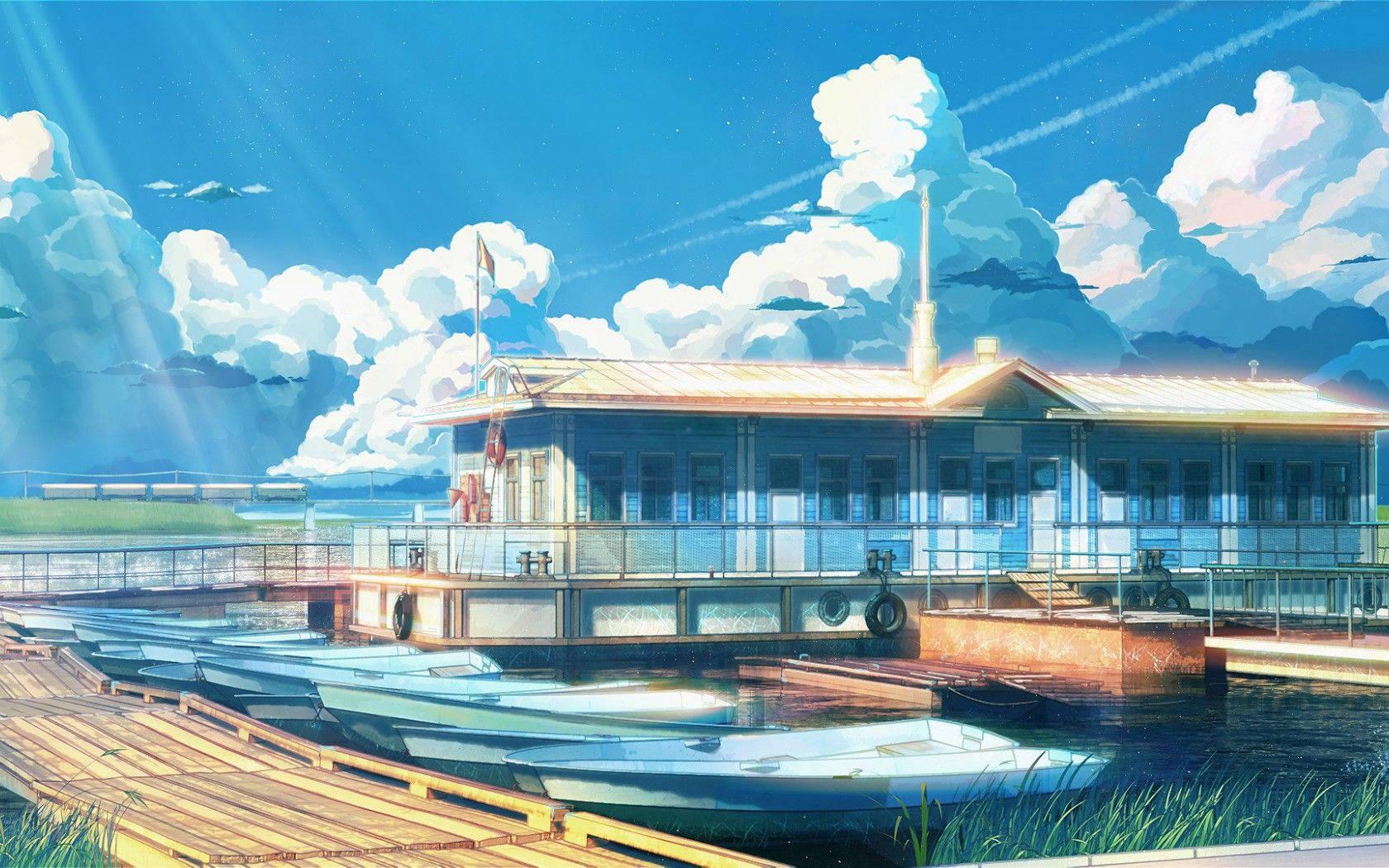 1680x1050 Anime Scenery Wallpaper & Background For FREE