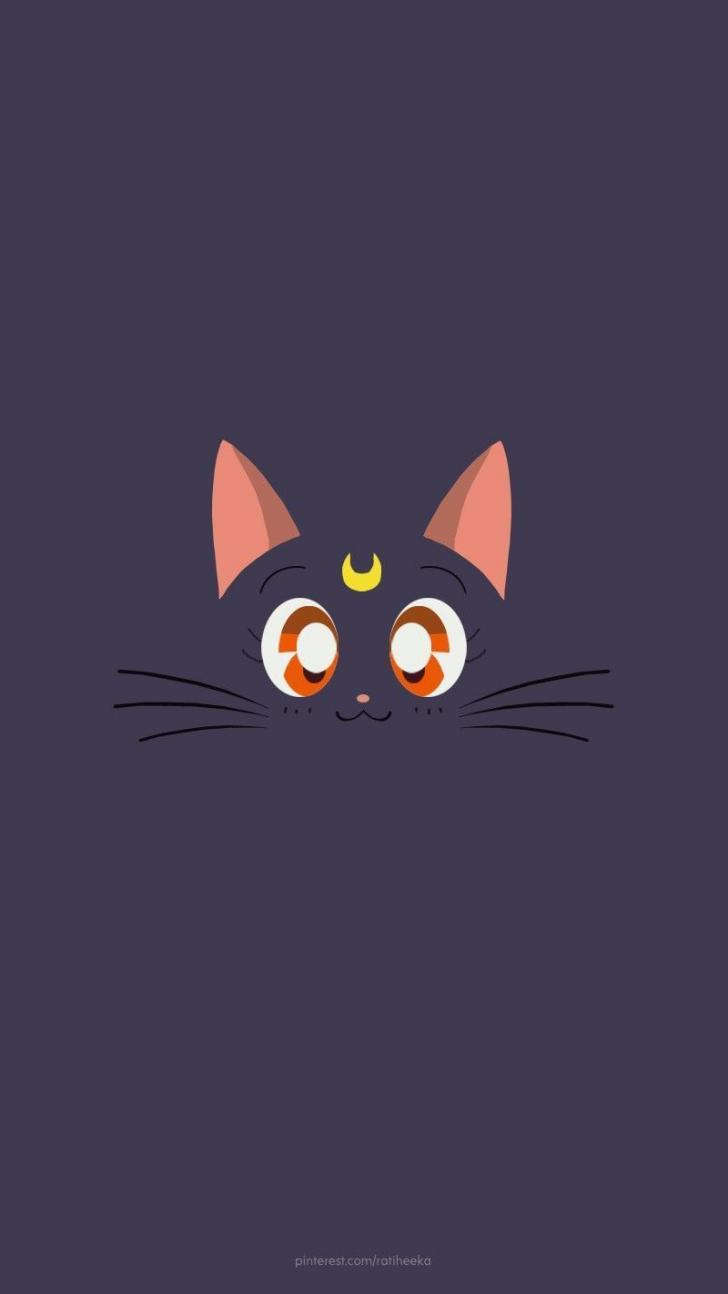 728x1294 Wallpaper HD: Anime, Aesthetic, Cat, Wallpaper, Wallpaper