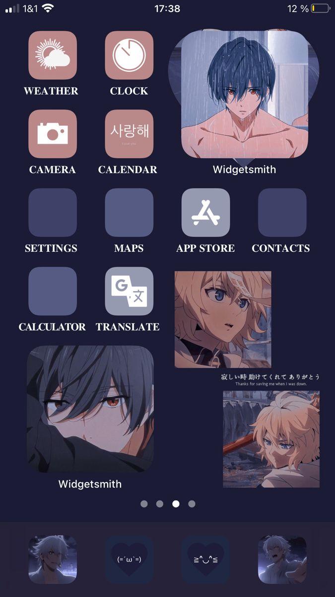 675x1200 ANIME MULTIFANDOM. WIDGET AESTHETIC. IOS. 14. Phone themes, iPhone design, iPhone home screen layout