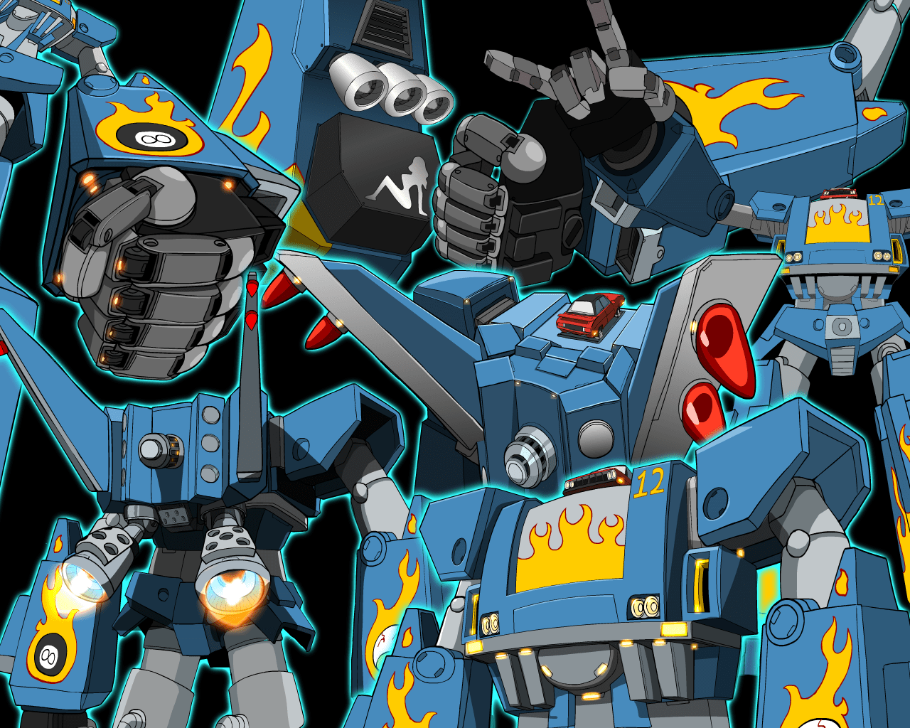 1280x1024 MEGAS XLR (Newgrounds Toonami Collab) by NCH on Newgrounds