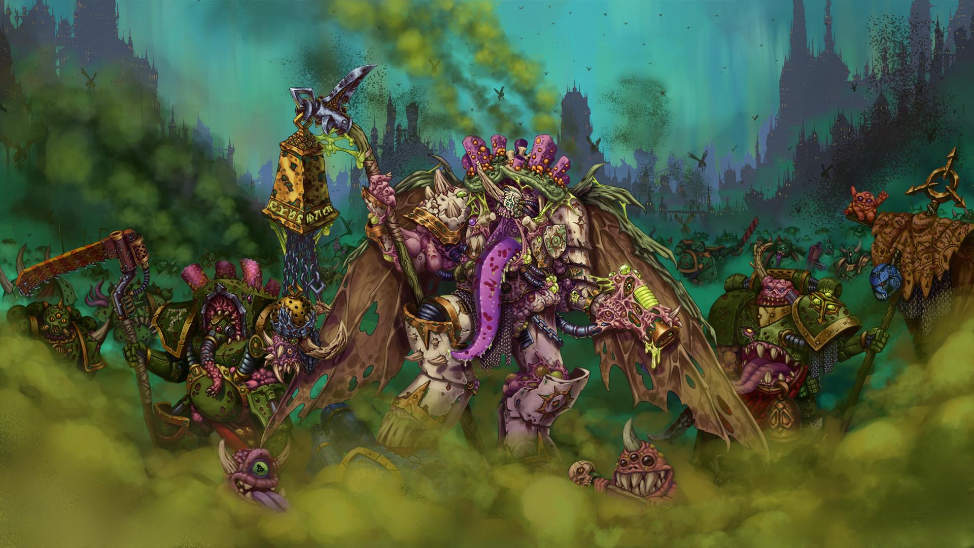 1920x1080 Nurgle Demon Prince Army Wallpaper