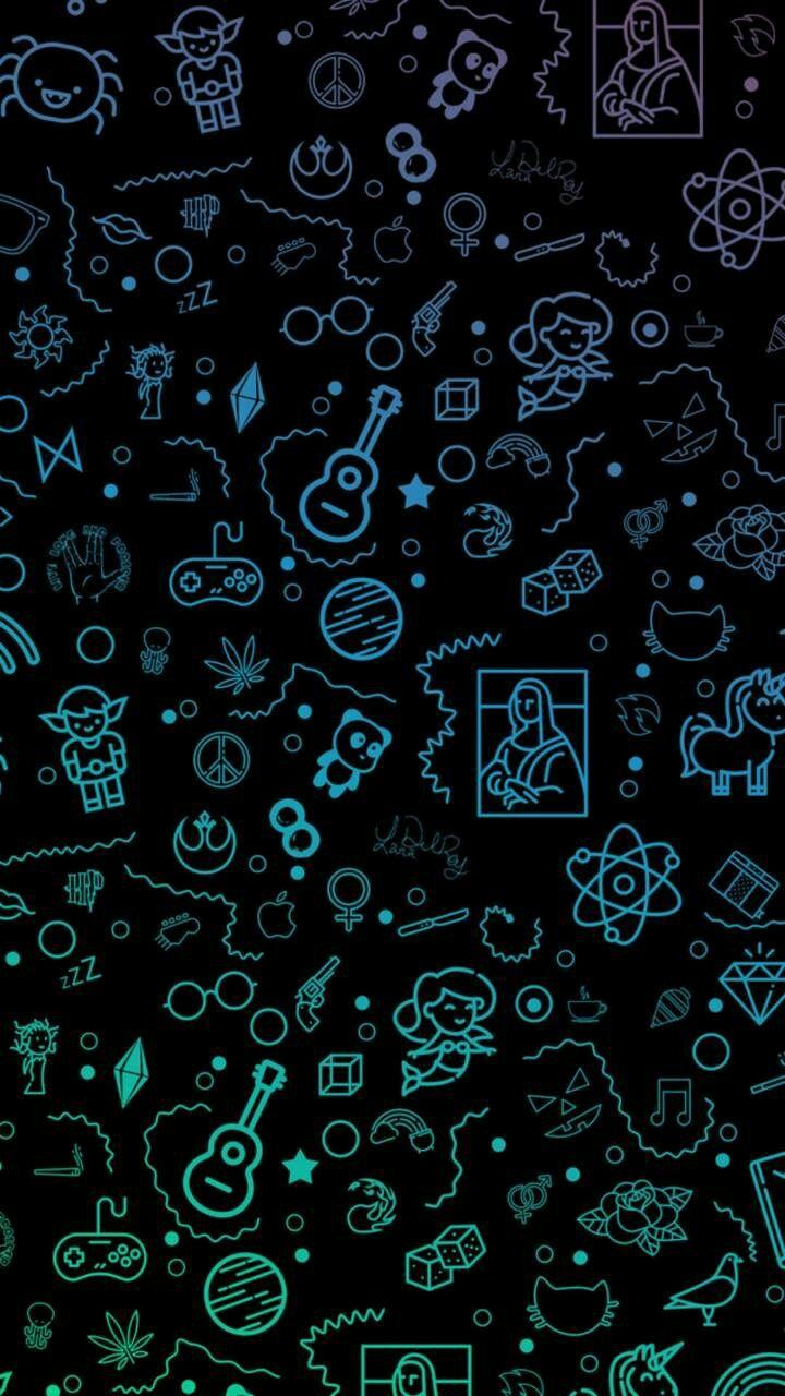 720x1280 # funny #happy. Wallpaper wa, Wallpaper doodle, Dark wallpaper
