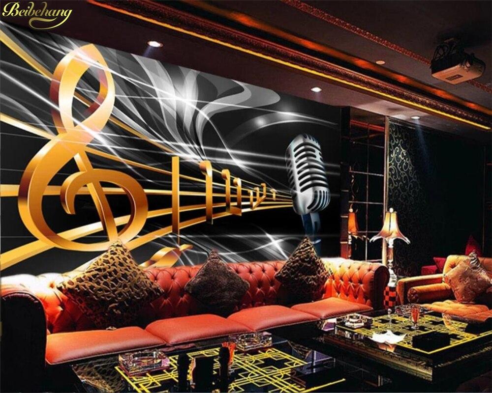 1000x800 Beibehang Custom Photo Wallpaper Mural Dynamic Music Symbol Bar Ktv Box Background Wall Papers Home Decor Papel De Parede