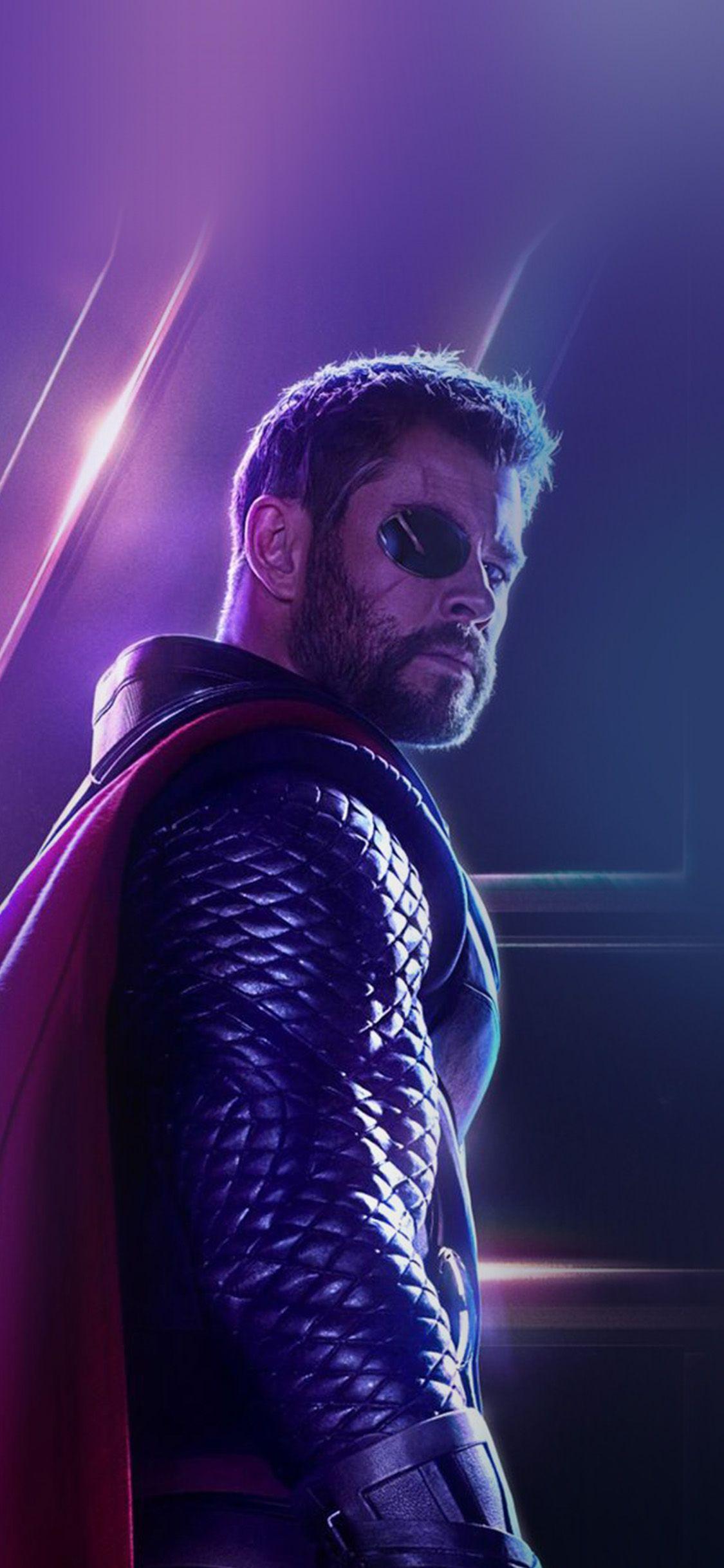 1125x2436 iPhone X wallpaper. thor chris avengers hero infinitywar film art marvel