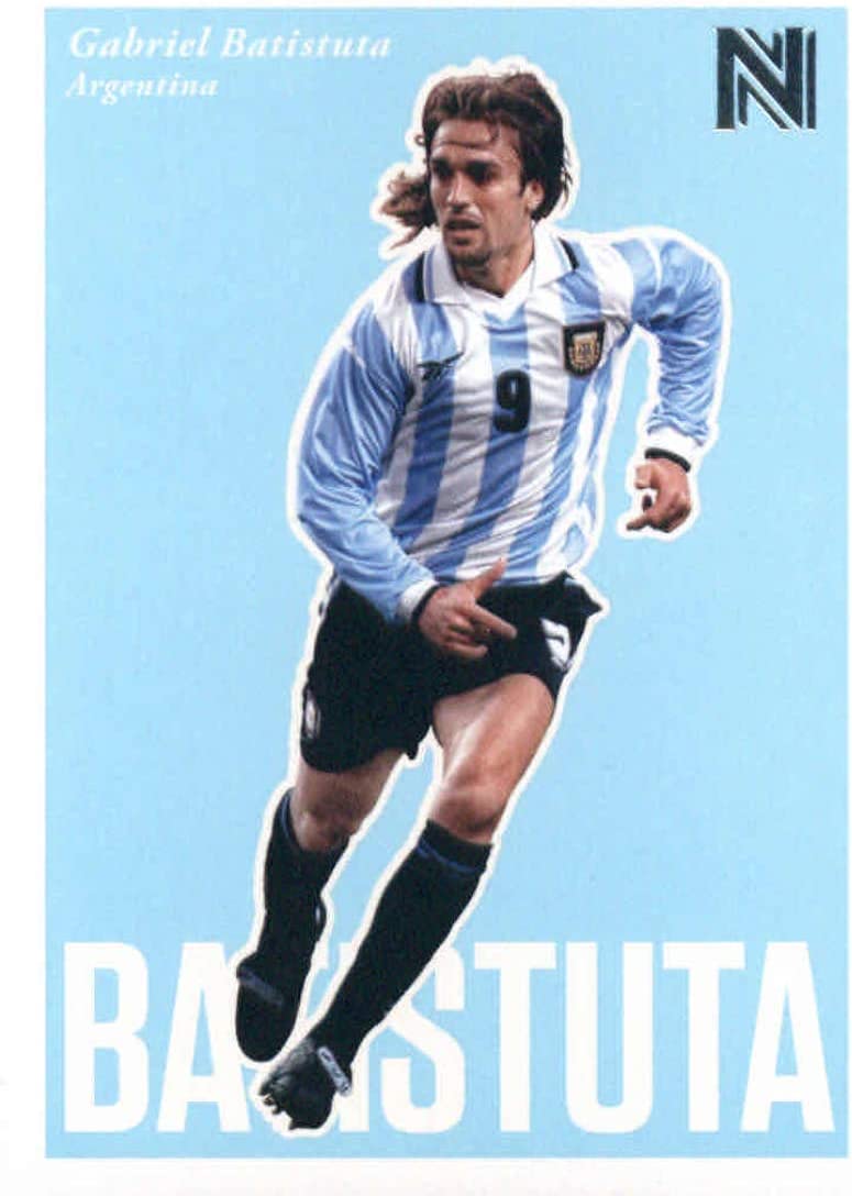 775x1088 Panini Nobility Gabriel Batistuta Argentina SP Soccer Card : Collectibles & Fine Art