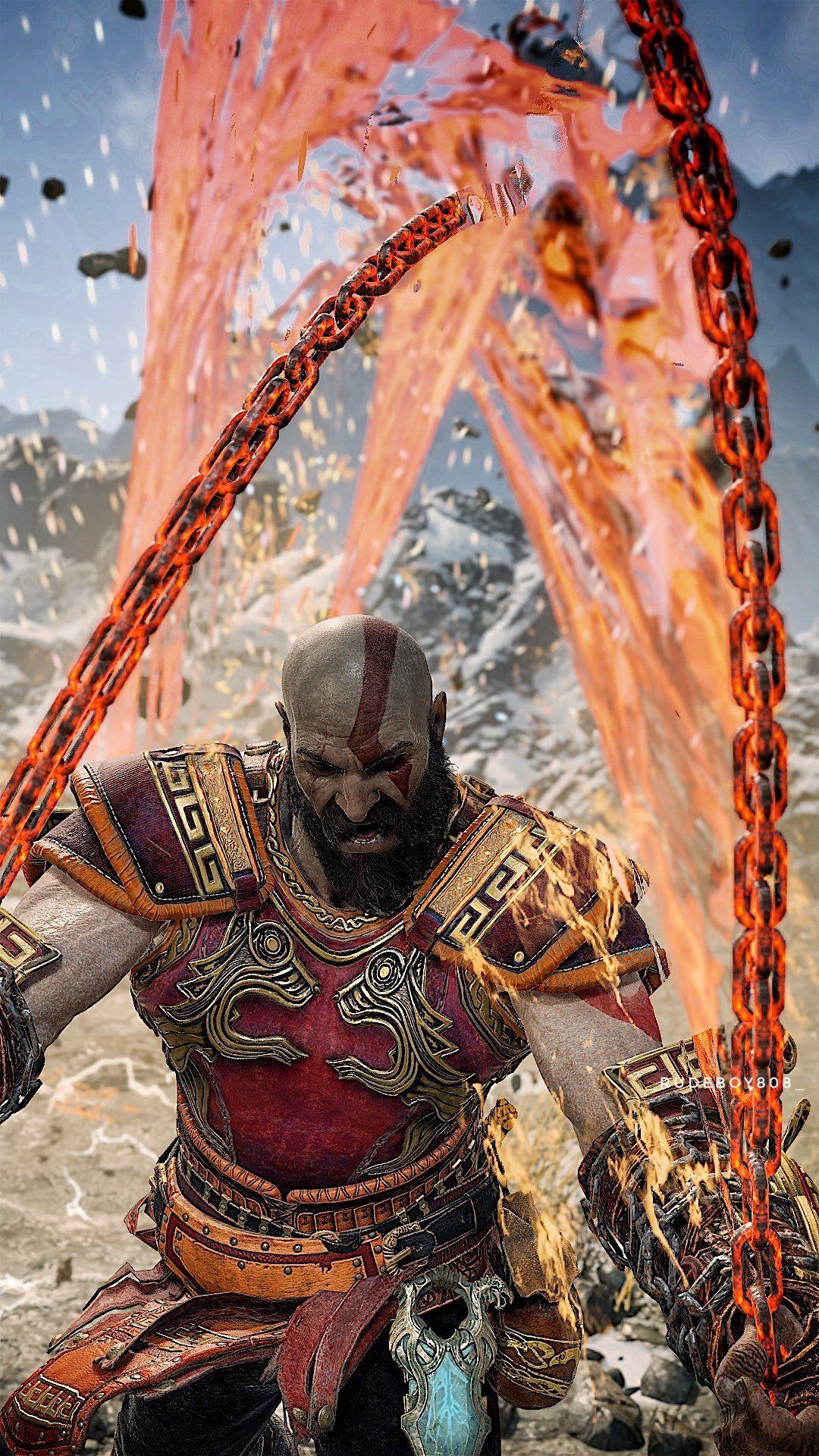 1080x1920 Blades of Chaos God of War HD background wallpaper. Fotos do kratos, Atores de avengers, Kratos desenho