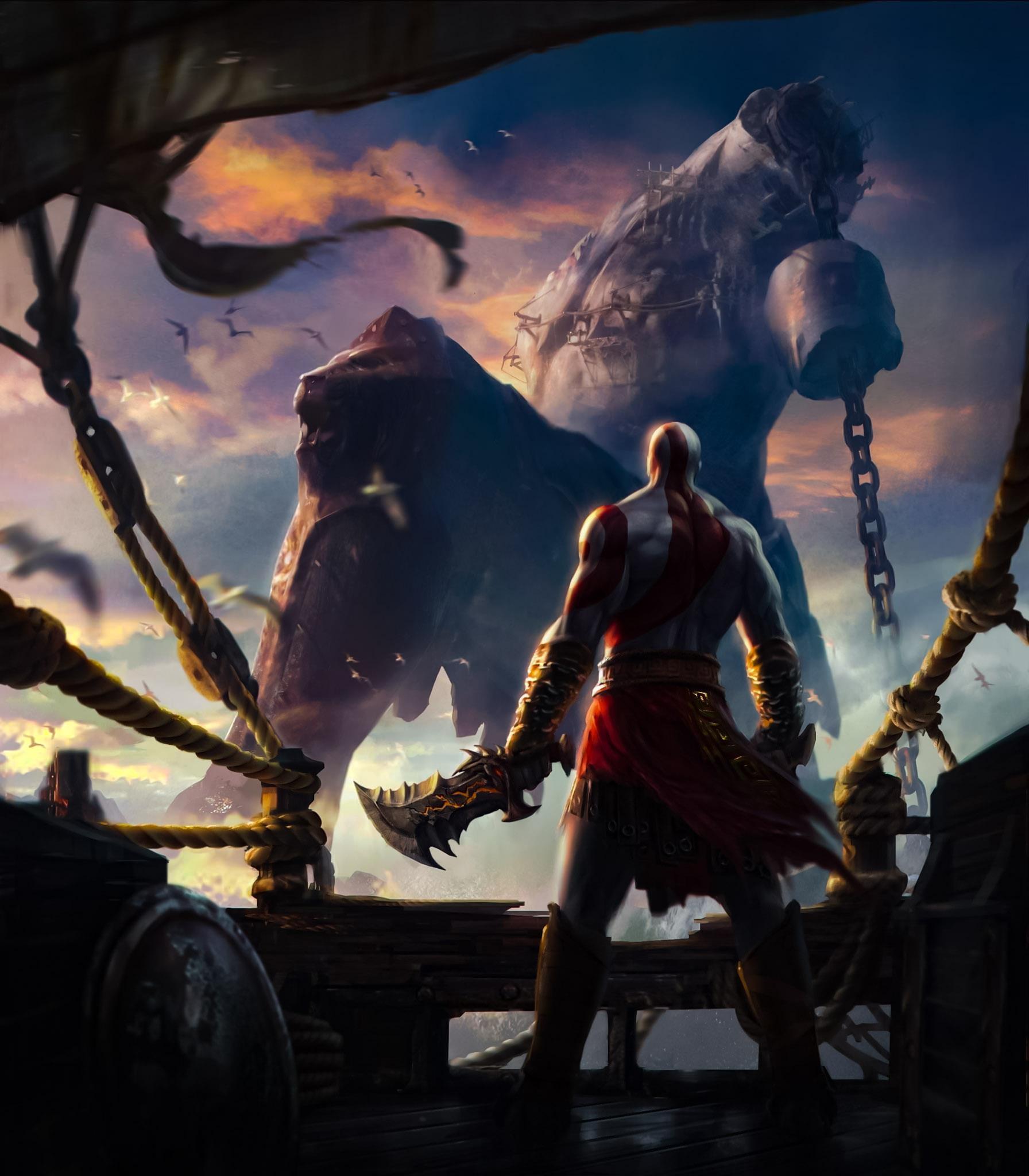 1792x2048 God of War Wallpaper Bundle 8