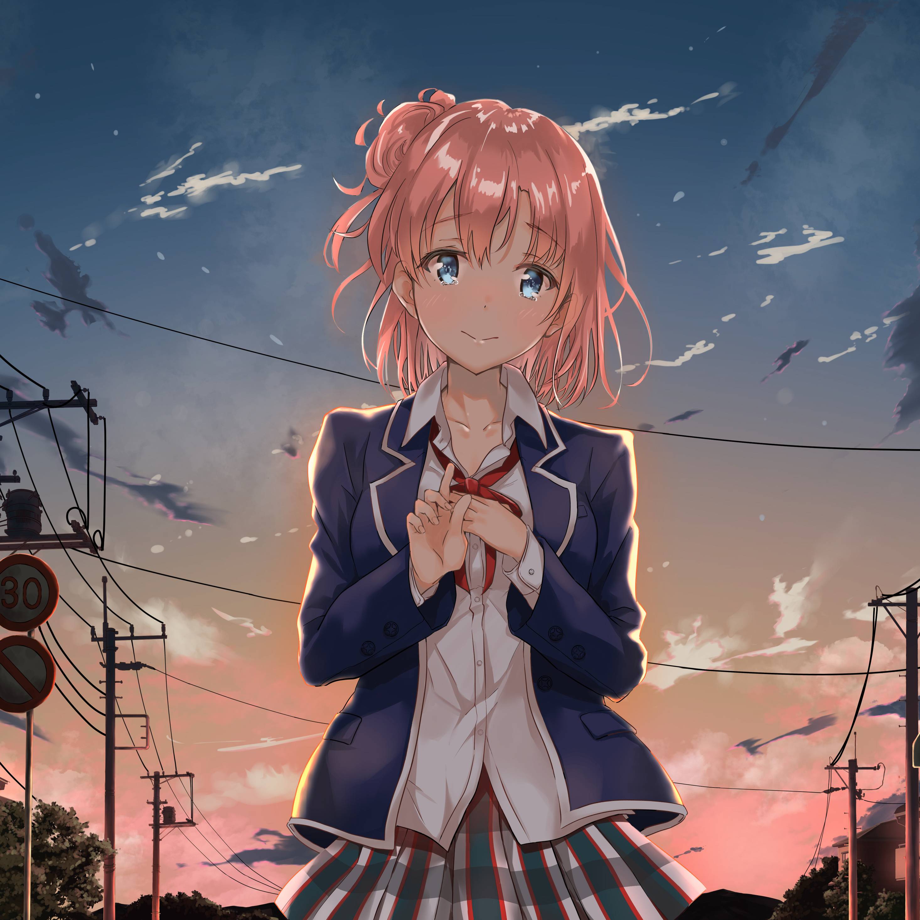 2932x2932 My Teen Romantic Comedy Snafu iPad Pro Retina Display HD 4k Wallpaper, Image, Background, Photo and Picture
