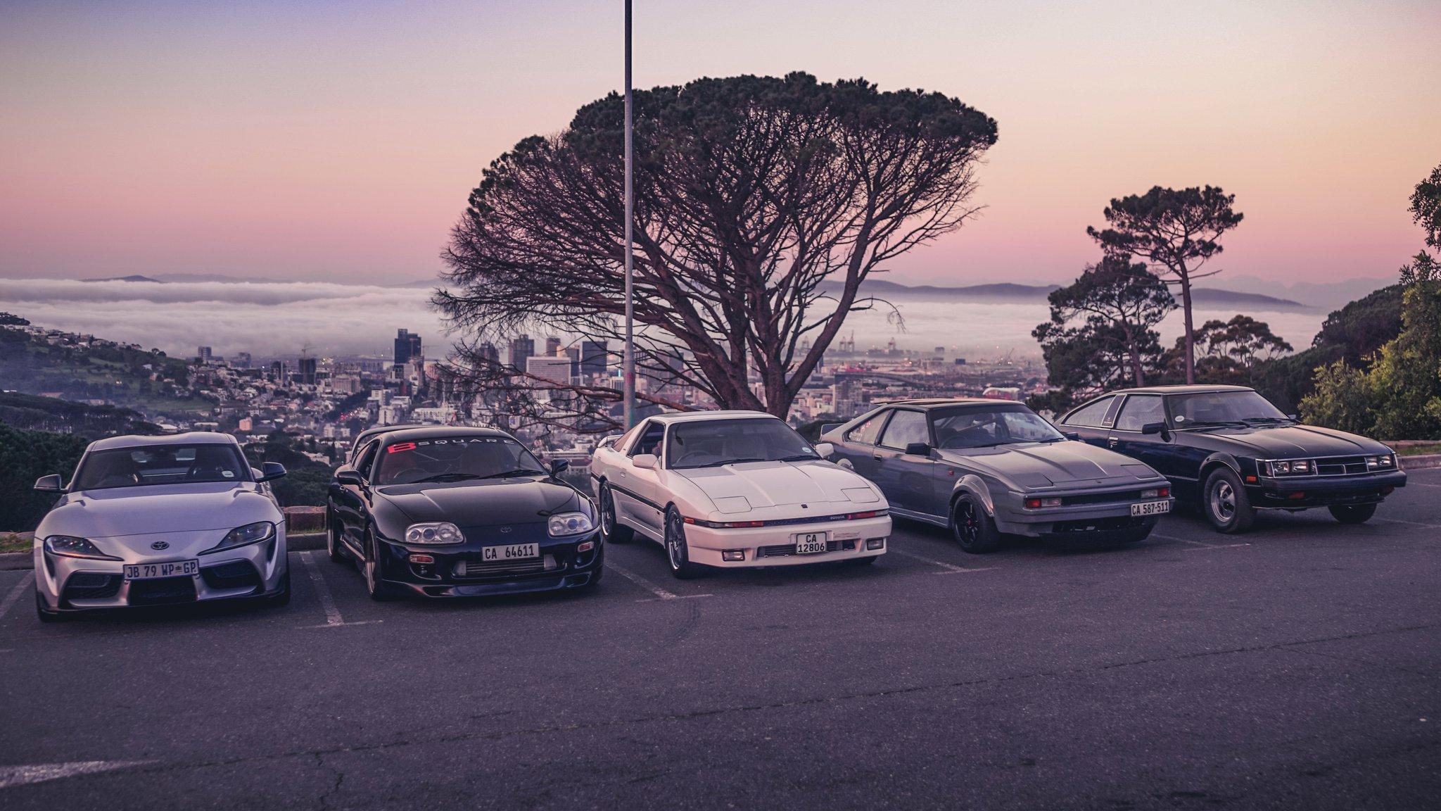 2048x1152 Calvin Fisher, this family reunion just happened. All five generations of Toyota Supra from a 1978 original Mk to my Mk a Mk3 and possibly the fastest Mk4 in