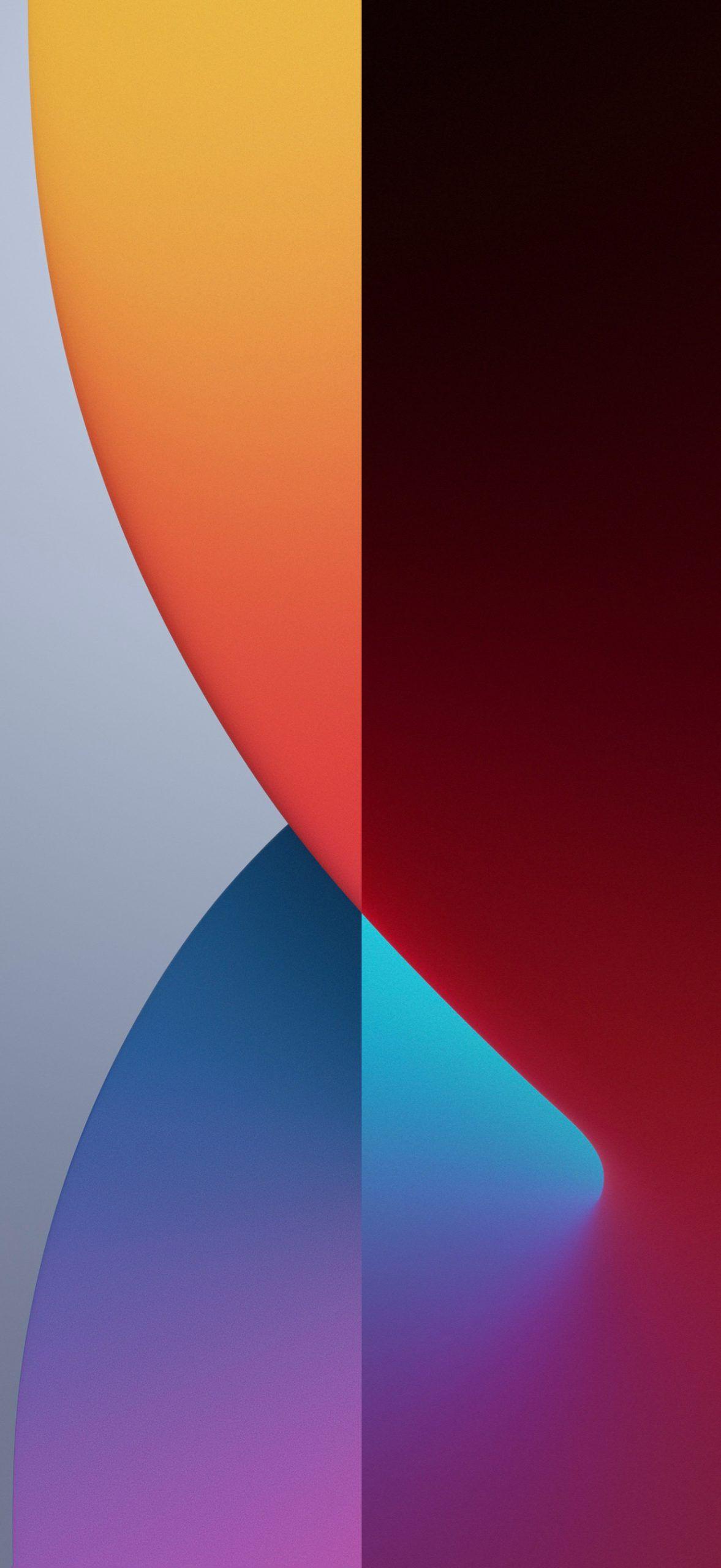 Download iPhone XR Red Dark Blue Split bubbles Wallpaper  Wallpaperscom